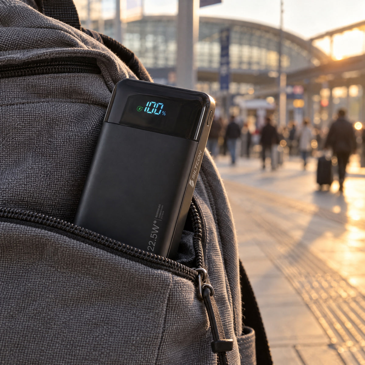 Powerbank 30.000 mAh mit LED-Display