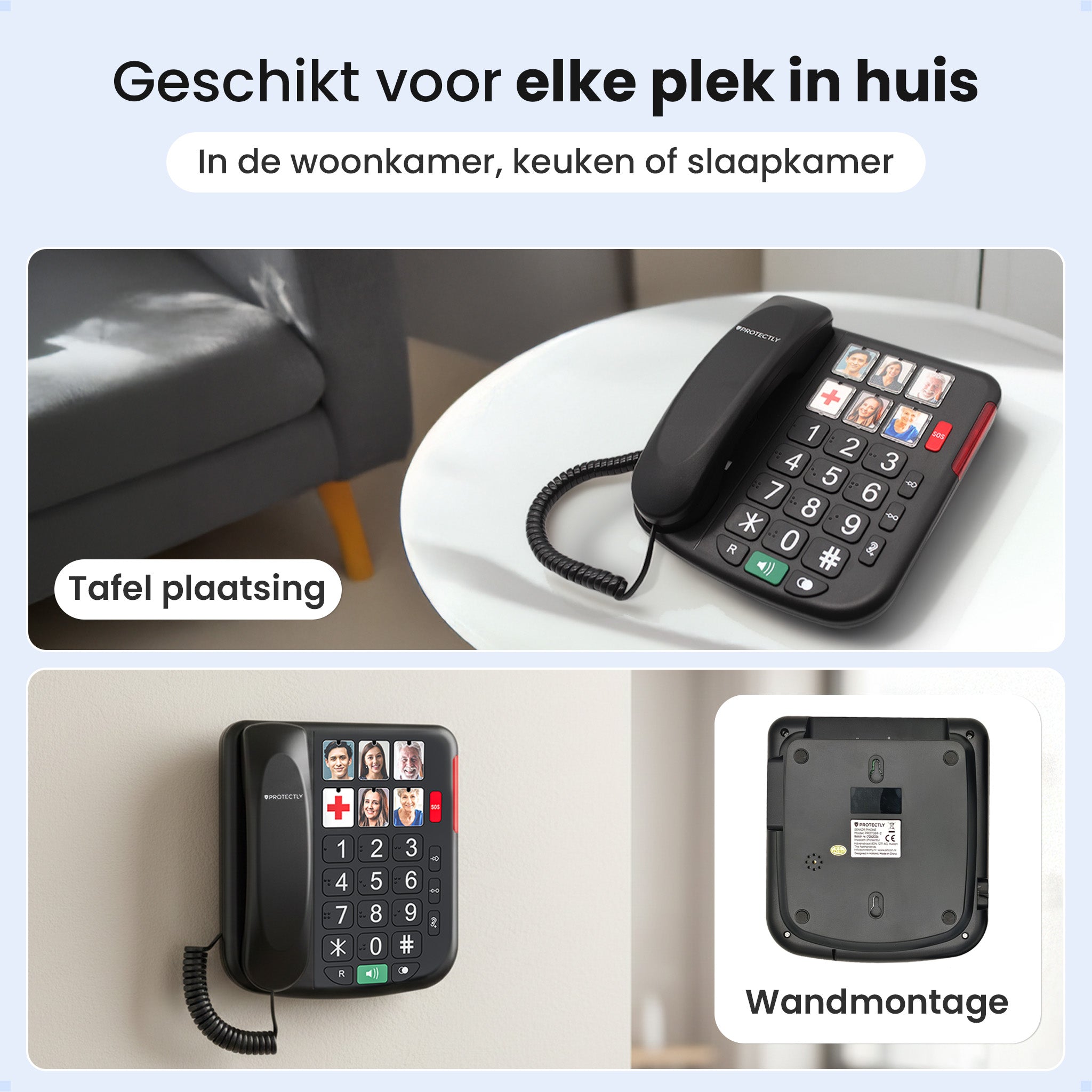 Protectly Senioren-Telefon - SOS-Taste & Anhänger