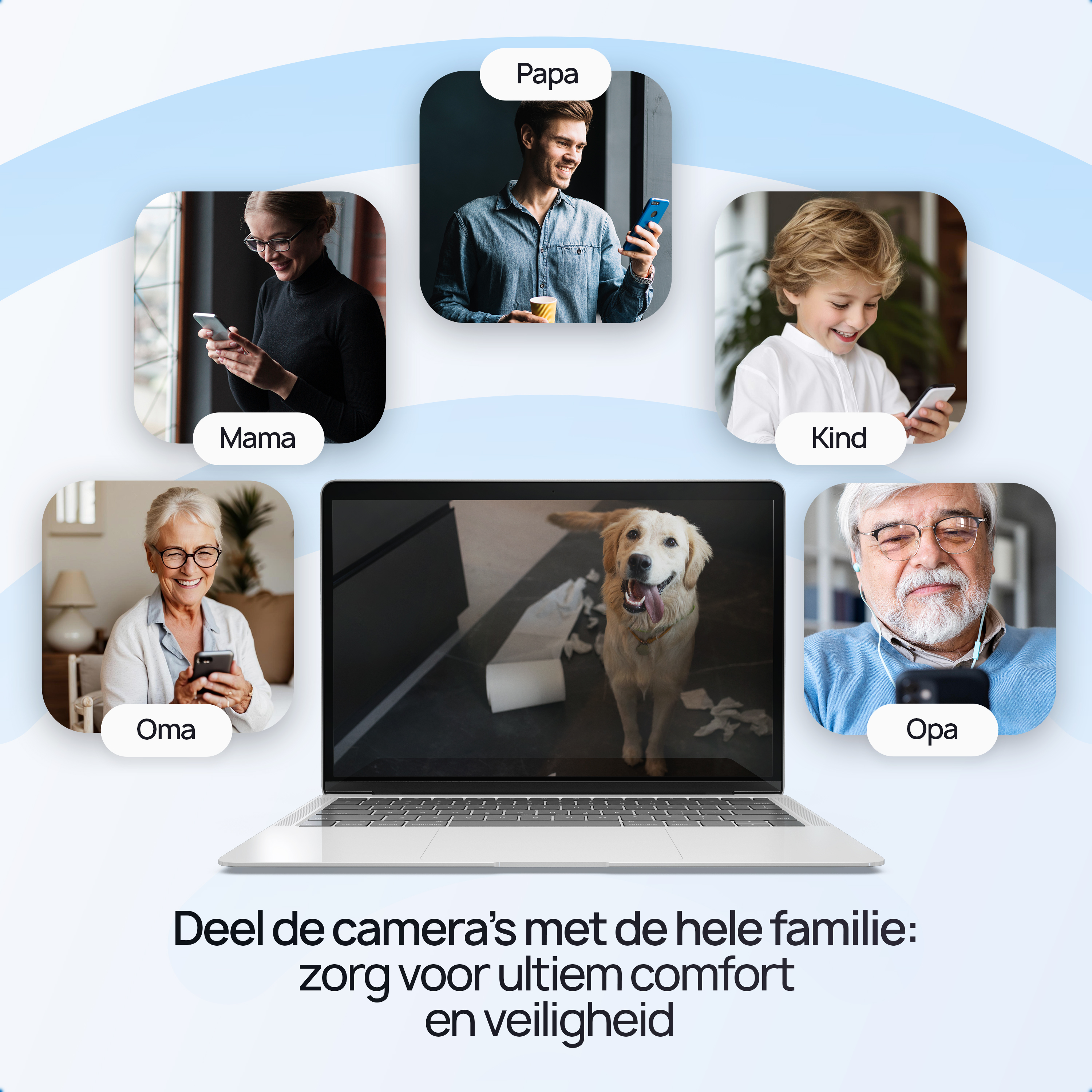Protectly Beveiligingscamera – Huisdiercamera – 2K Ultra HD - Siltcon