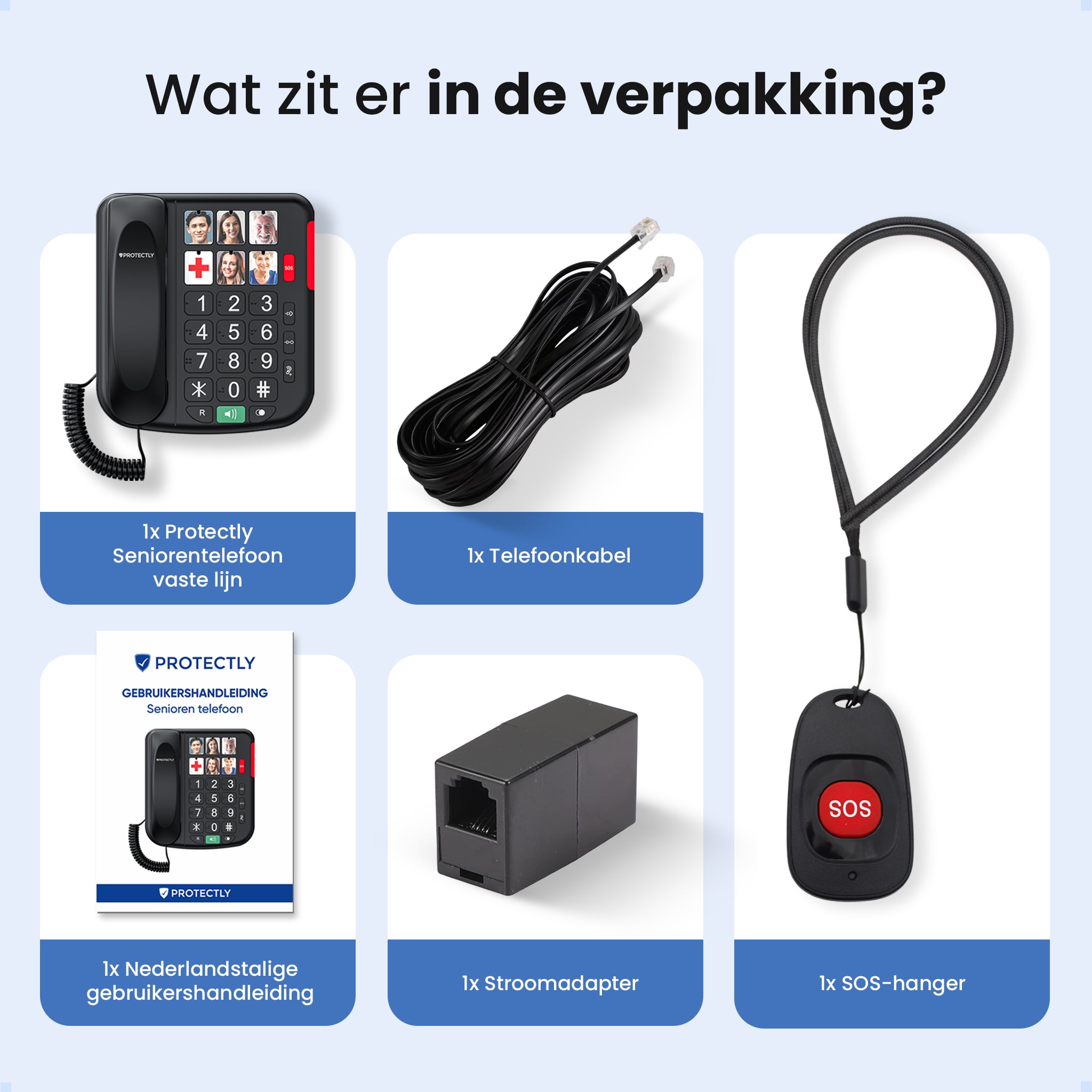 Protectly Senioren-Telefon - SOS-Taste & Anhänger