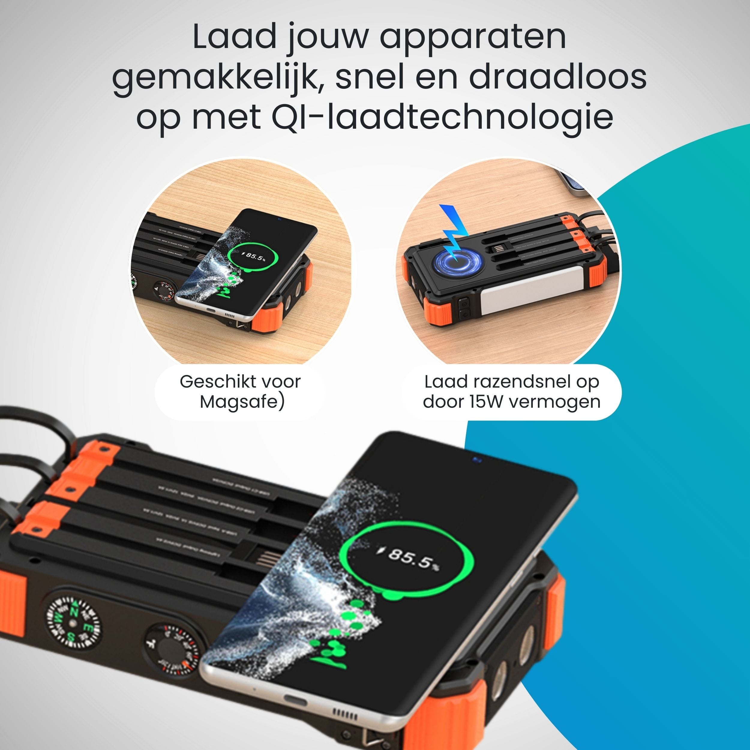 Siltcon – Solar Powerbank 20000 mAh - Siltcon