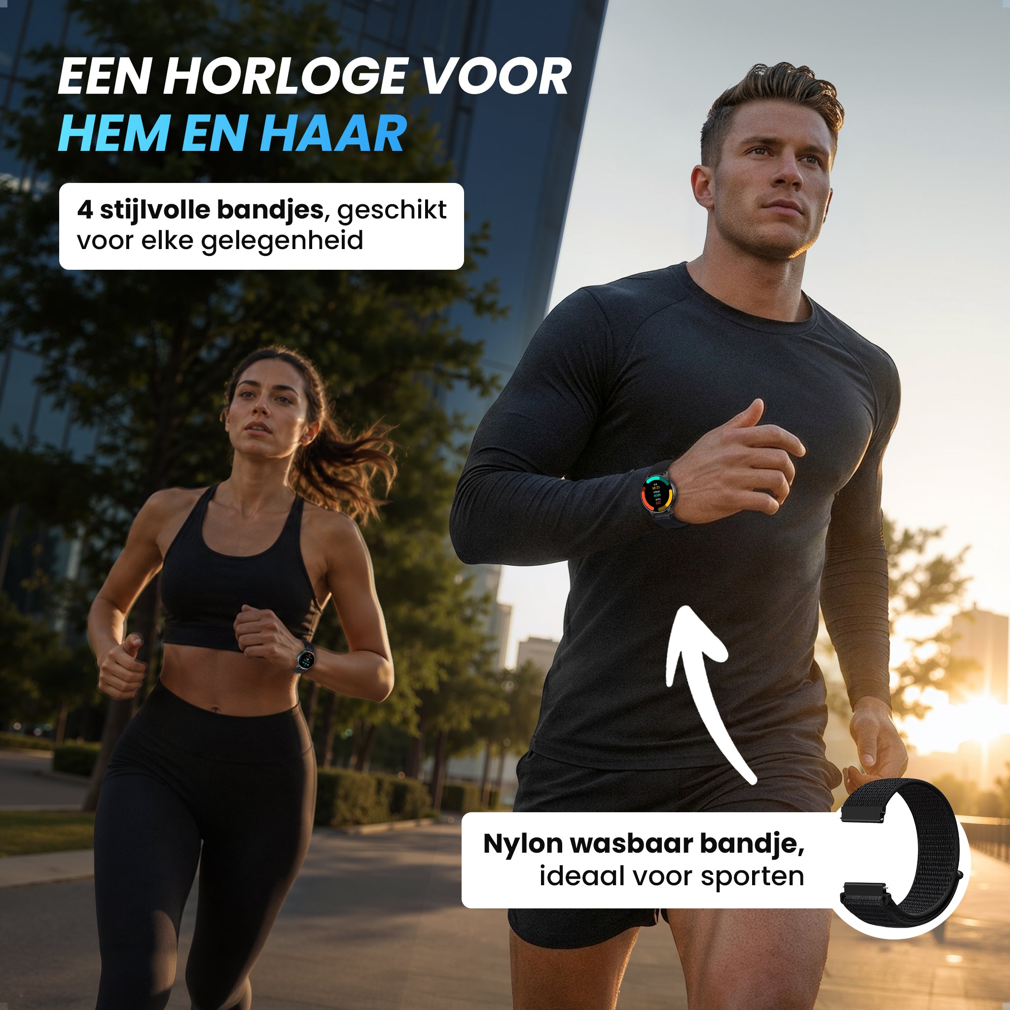 Siltcon® FitTrack Pro Smartwatch dames & heren