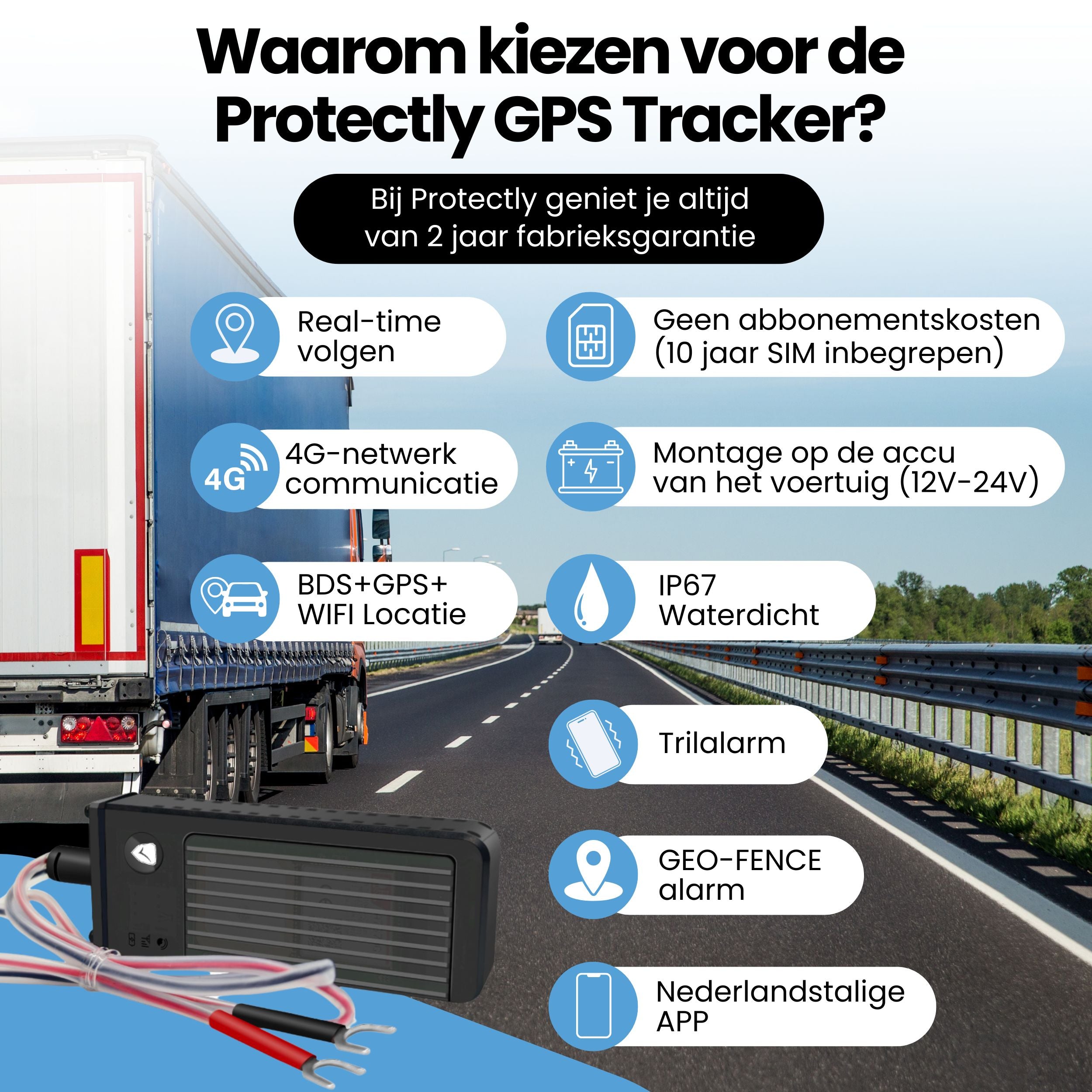 Protectly – GPS Tracker 12V – 24V - Siltcon
