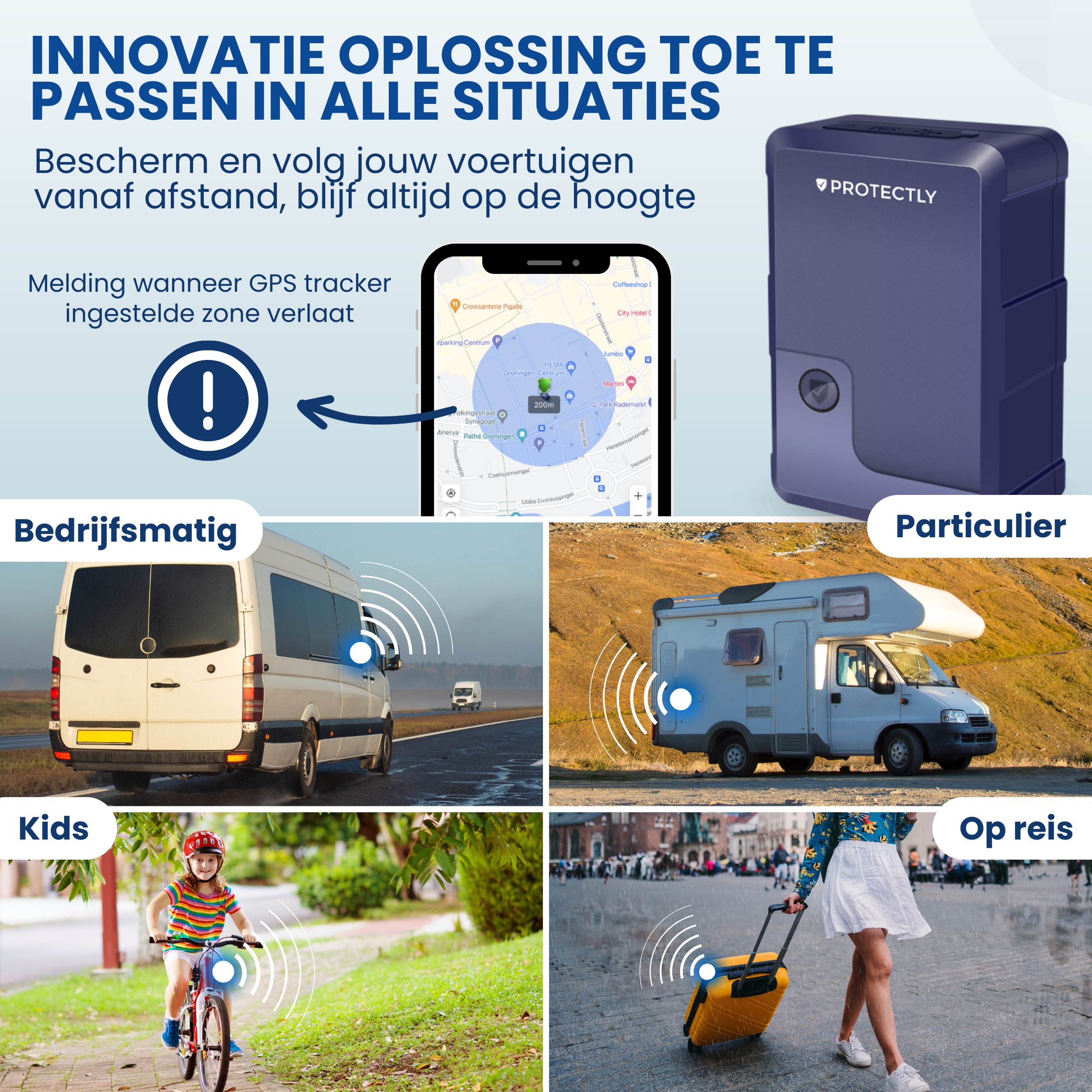 Protectly GPS Tracker Zonder Abonnement - 4G - Siltcon