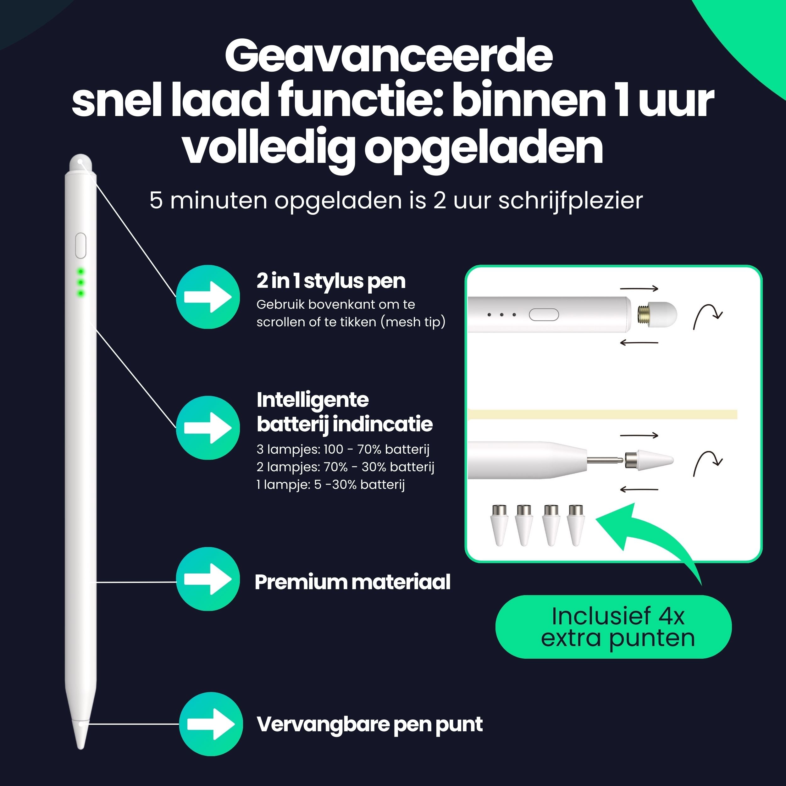 Siltcon Stylus Pen Universeel - Siltcon