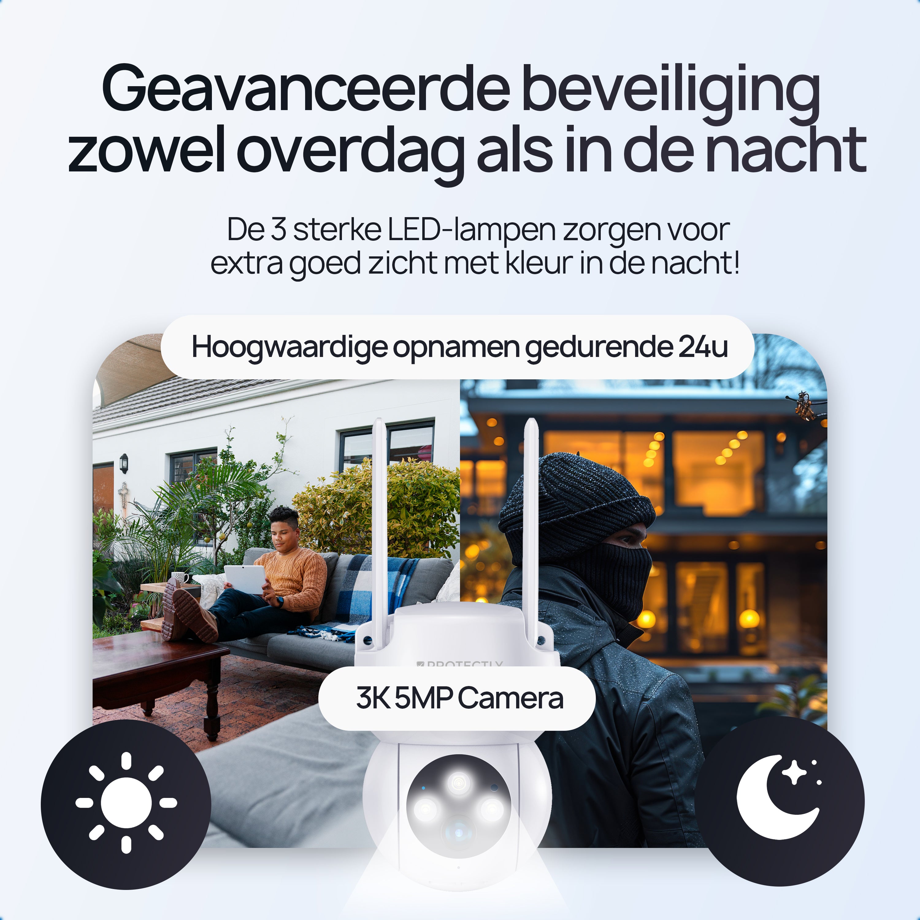 Protectly Beveiligingscamera Buiten 3K 5MP - Siltcon
