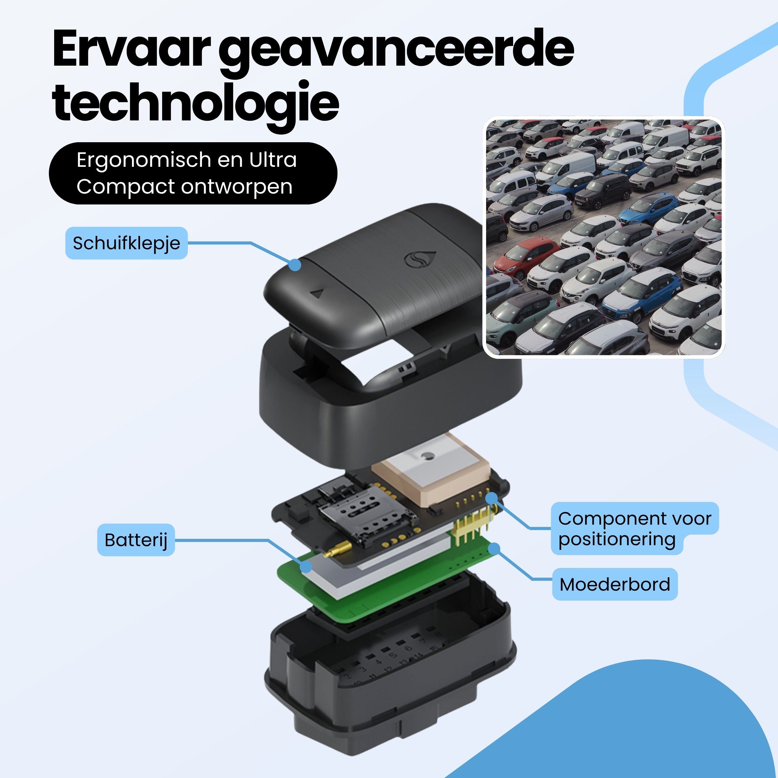 Protectly OBD GPS Tracker – Zonder Abonnement – 4G Tracking Auto - Siltcon