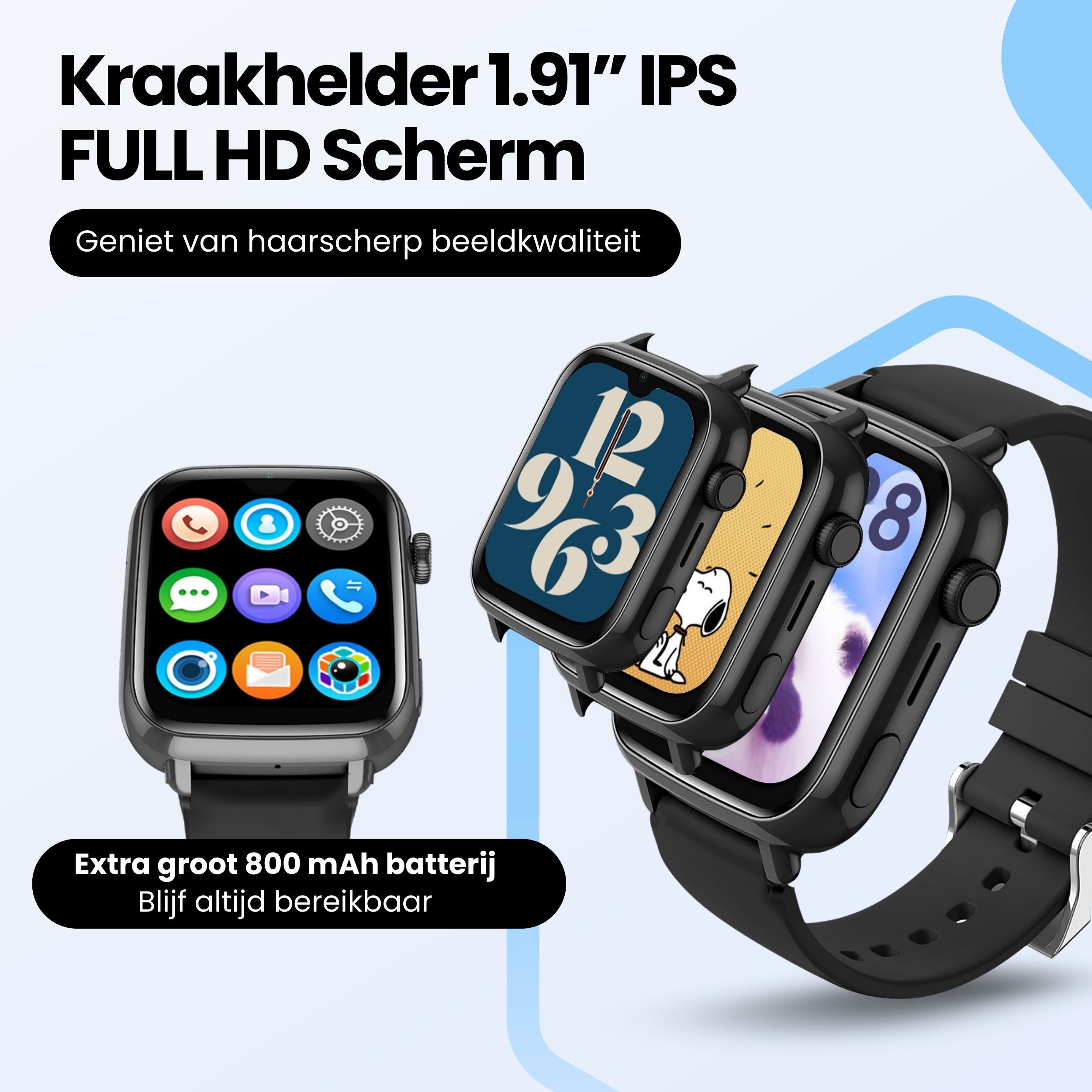 Protectly Kinder GPS Horloge – Smartwatch kind met bellen – GPS & SOS - Siltcon