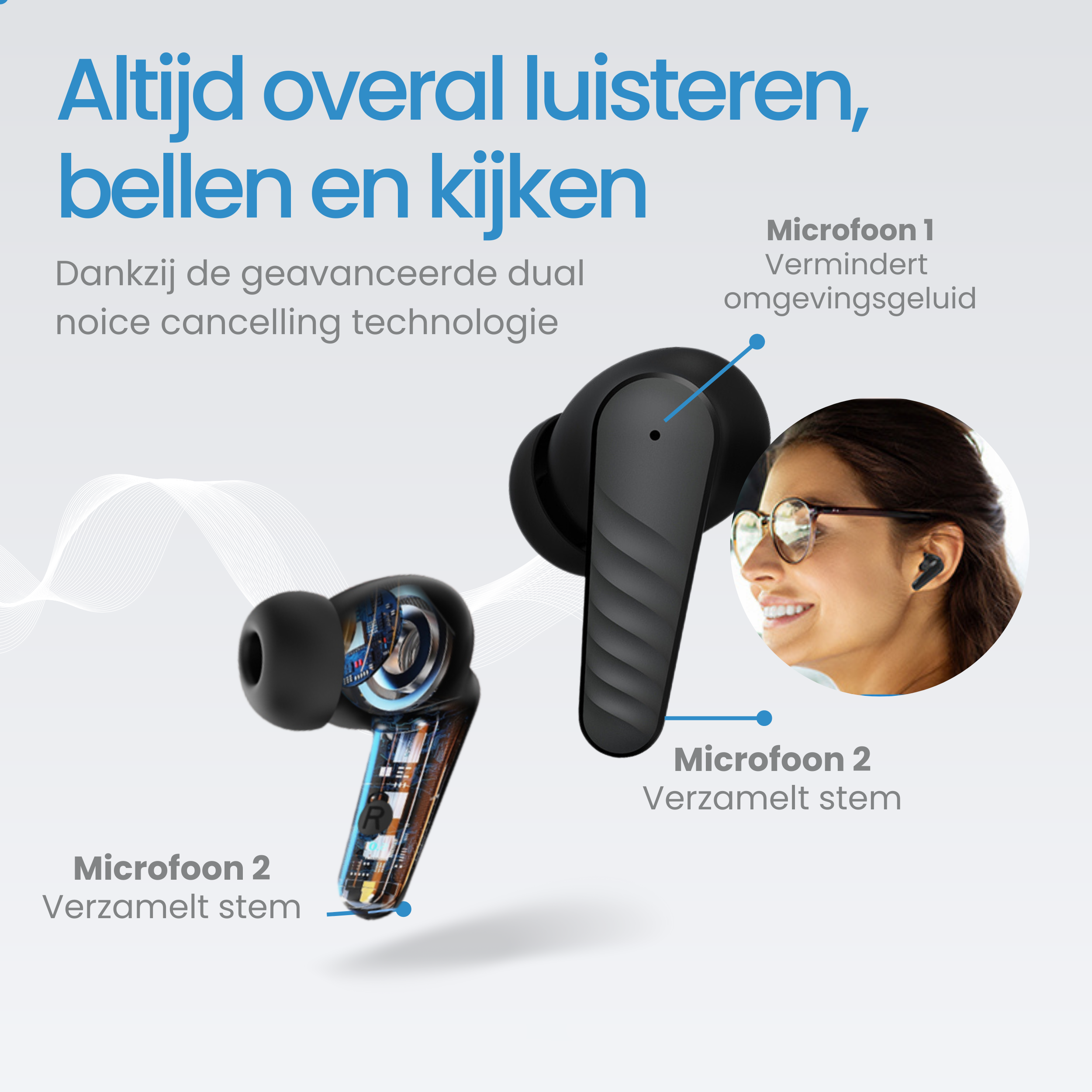 Siltcon Draadloze Oordopjes - Universeel - Siltcon