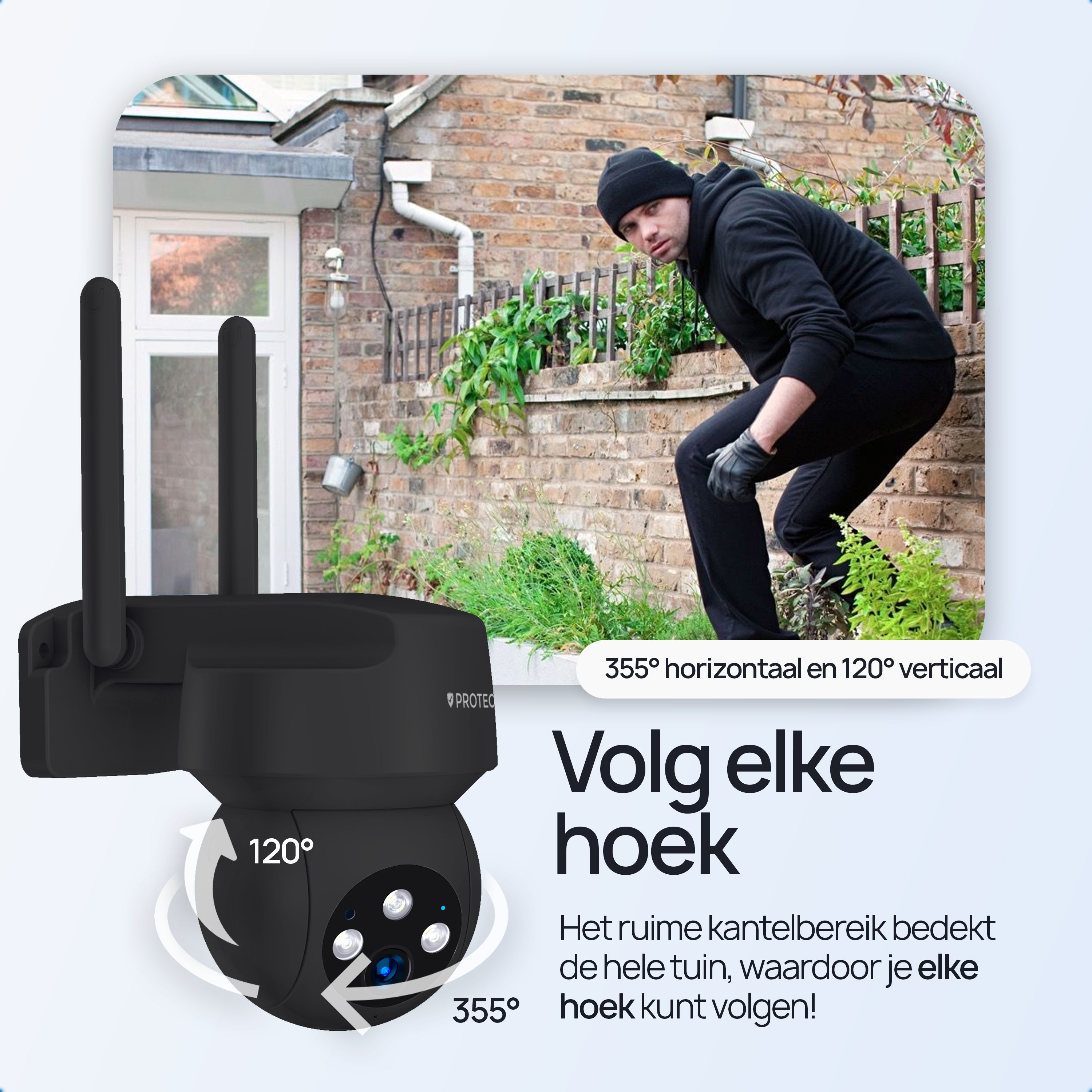 Protectly Beveiligingscamera Buiten 3K 5MP - Siltcon