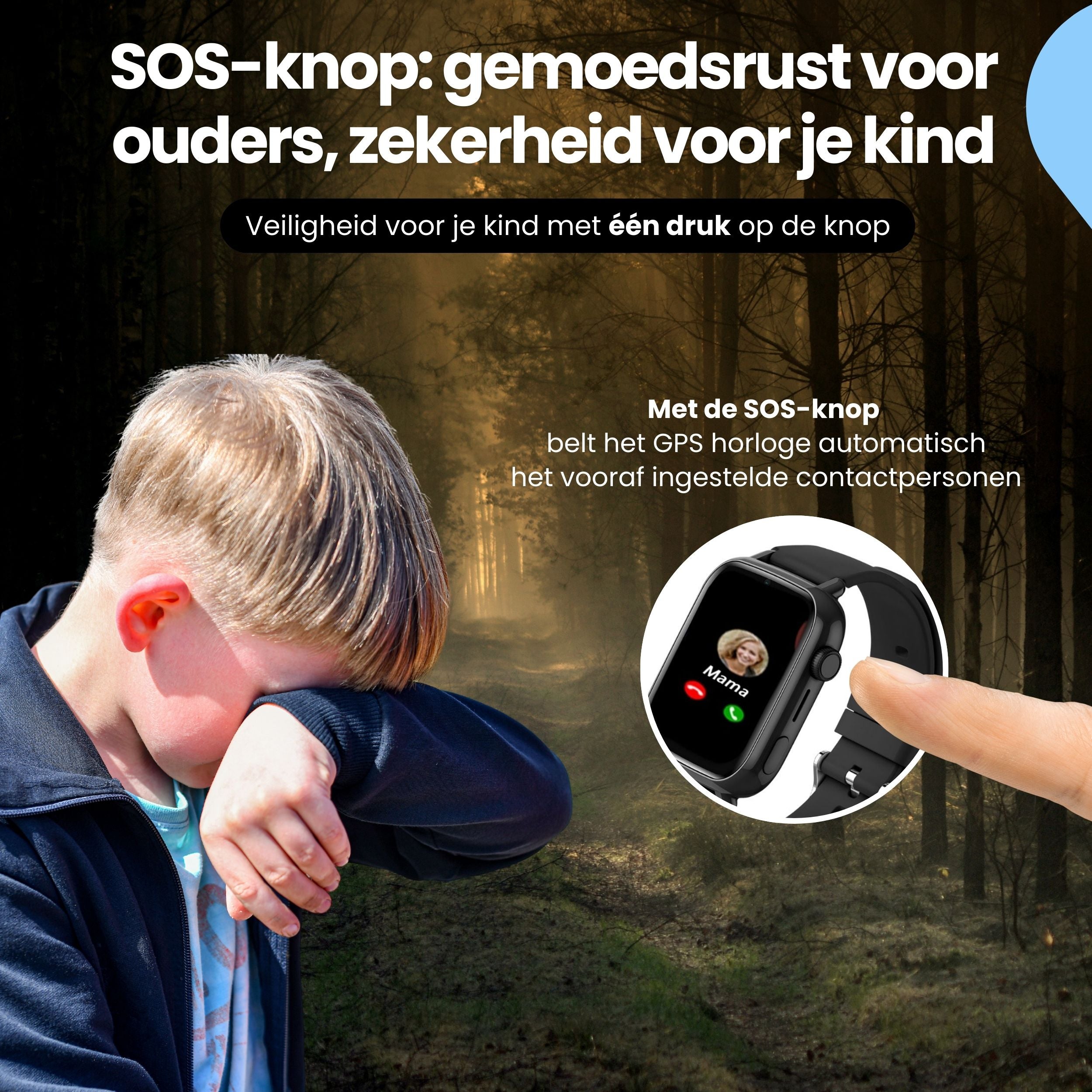 Protectly Kinder GPS Horloge – Smartwatch kind met bellen – GPS & SOS - Siltcon