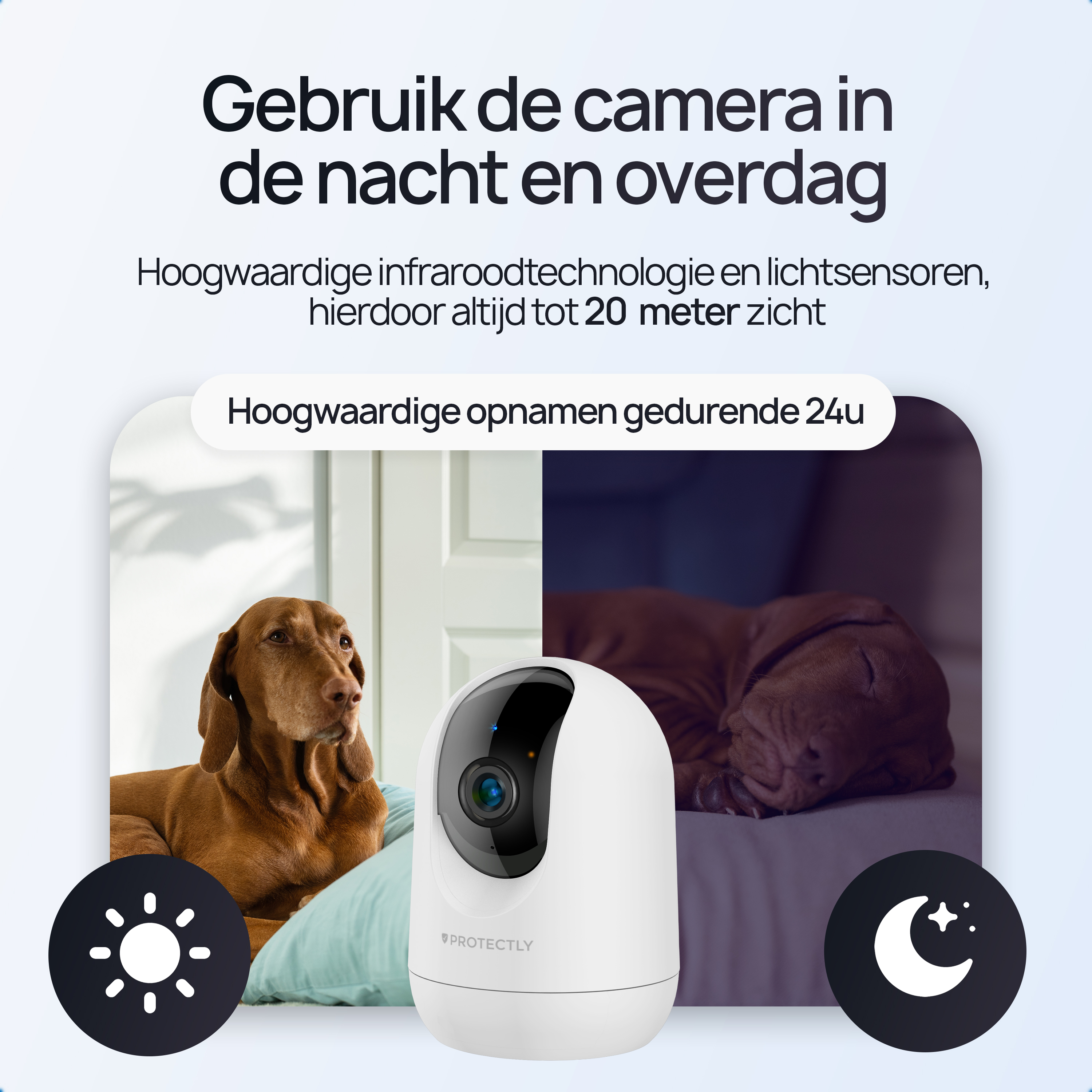 Protectly Beveiligingscamera – Huisdiercamera – 2K Ultra HD - Siltcon