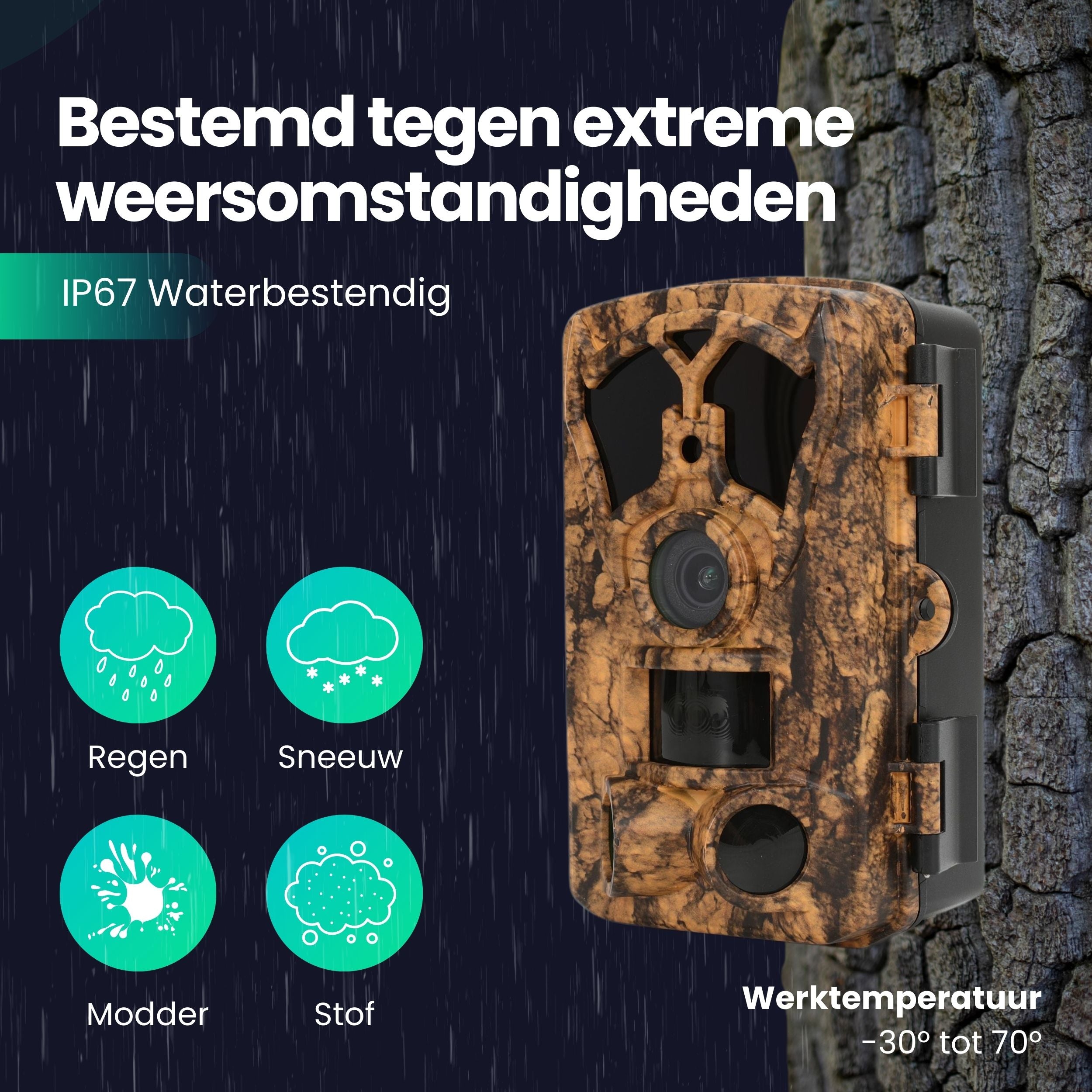 Siltcon Wildcamera voor Buiten – 4K Ultra HD - Siltcon