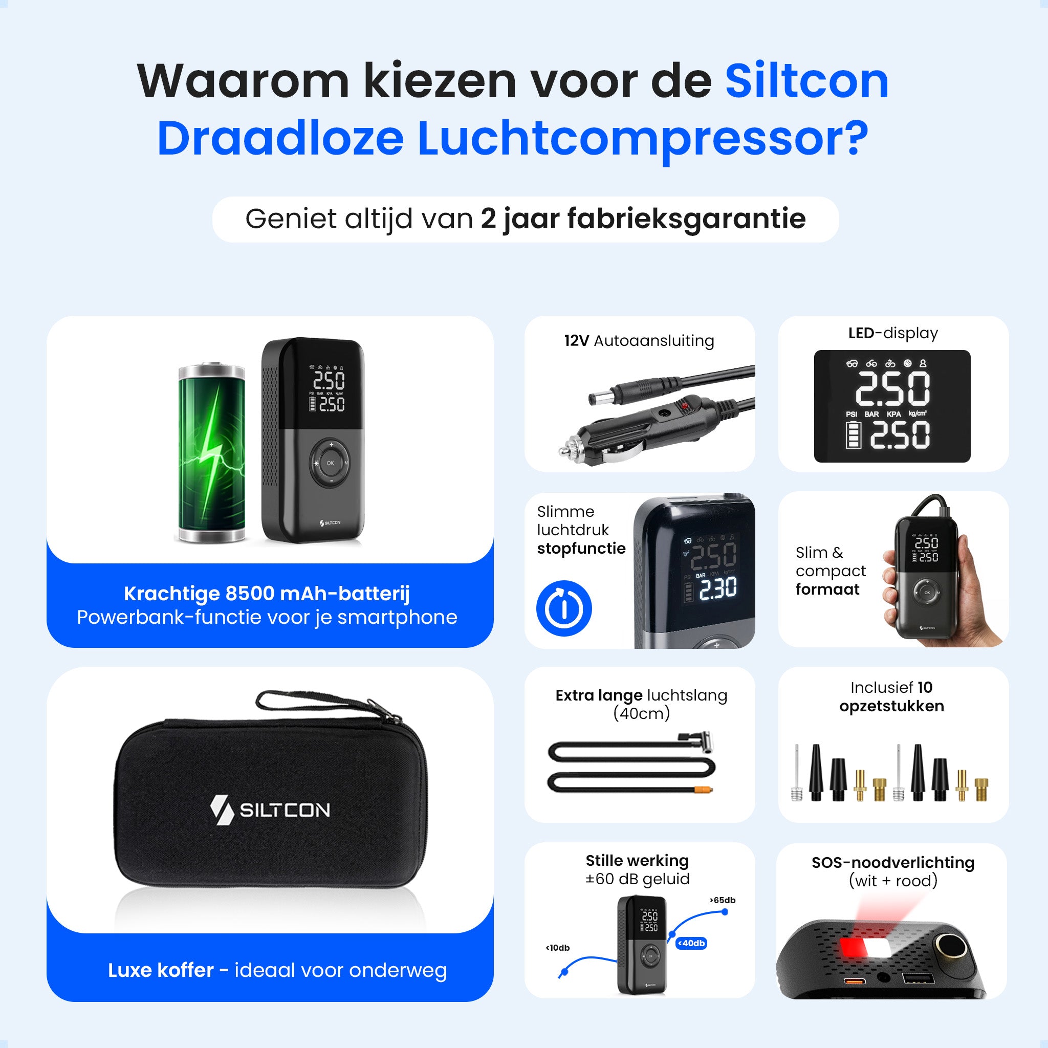 Siltcon® Elektrischer Luftkompressor