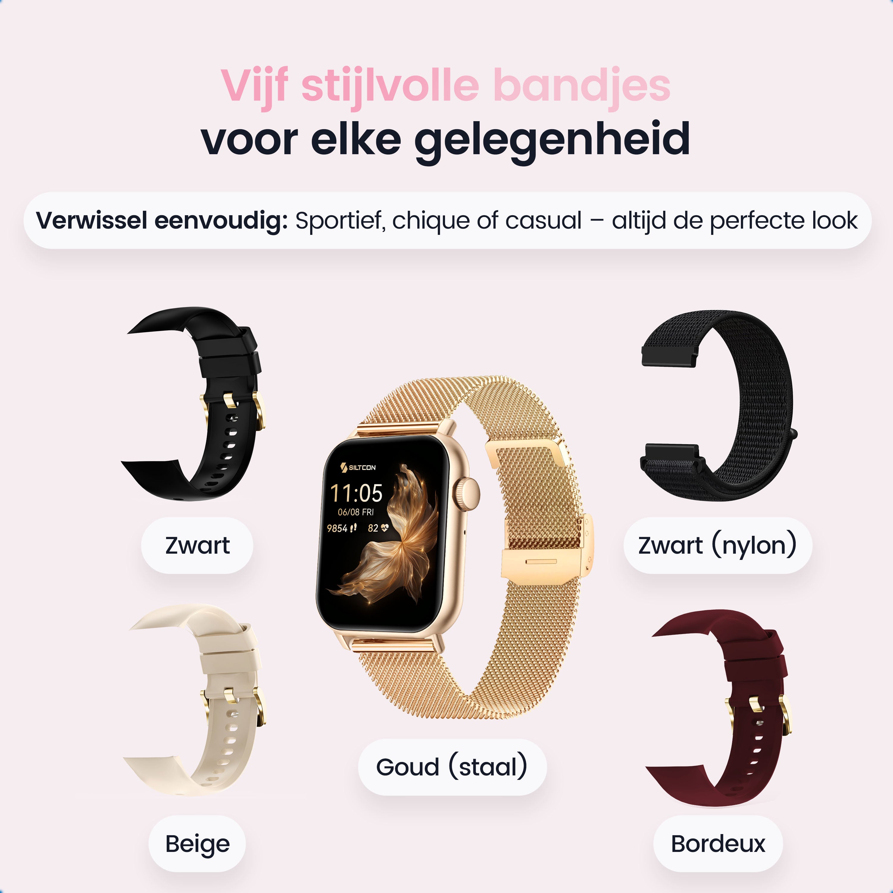 Siltcon® Smartwatch Armbänder – Original Armbänder für Seréa Smartwatch