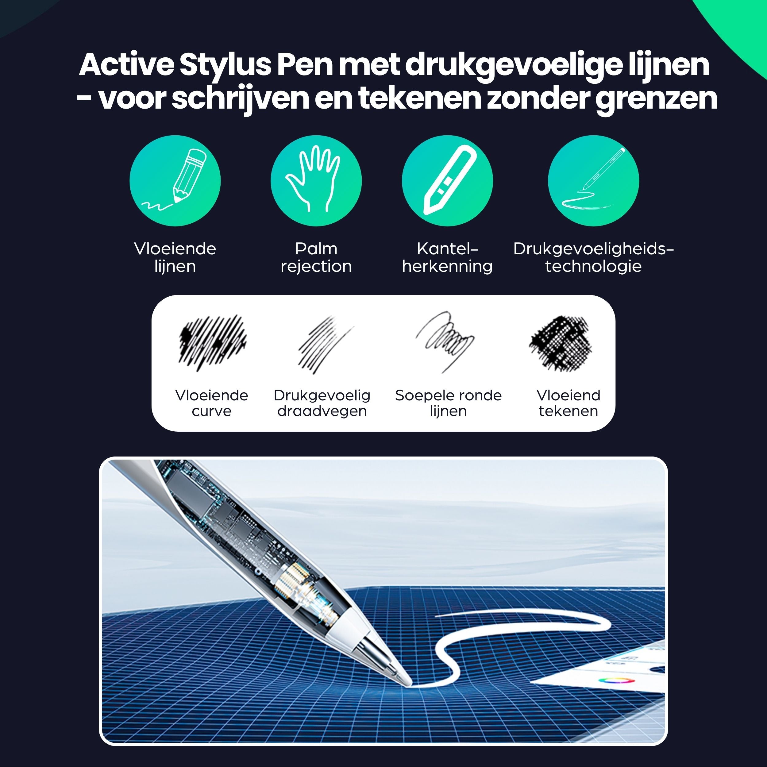 Siltcon Stylus Pen iPad – Magnetisch & Nauwkeurig Schrijven - Siltcon