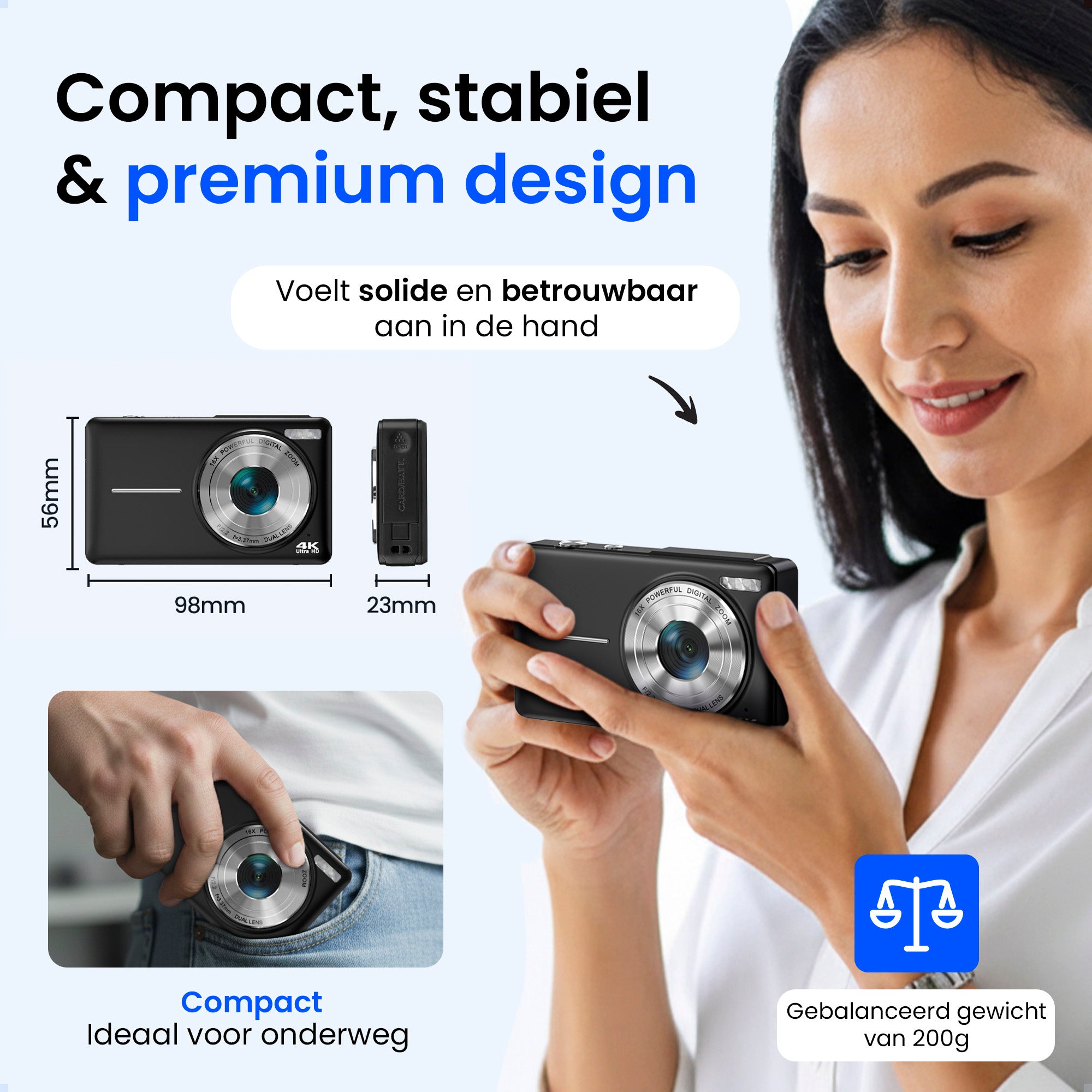 Siltcon Digitalkamera - 4K Schwarz