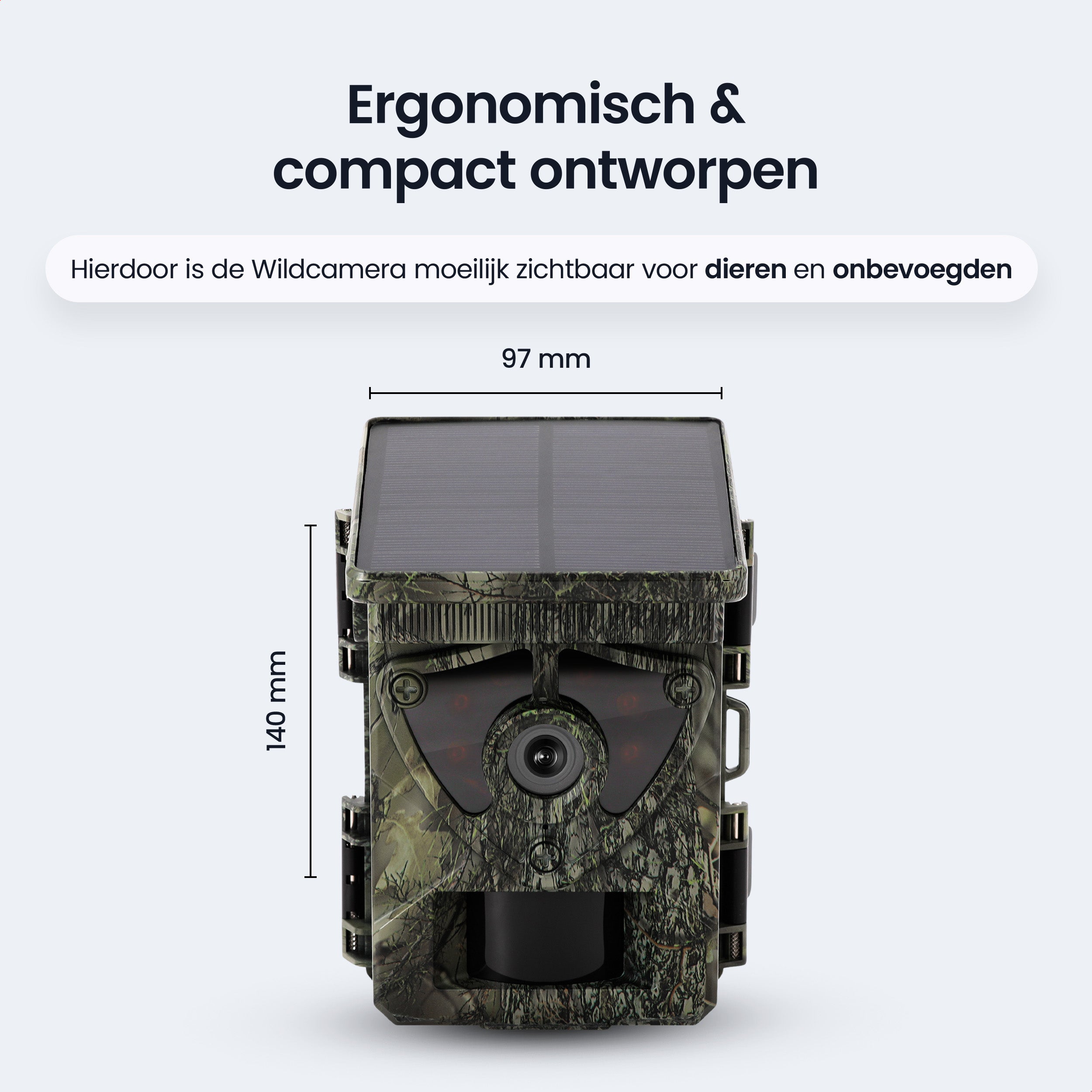 Siltcon – 8K Wildcamera met Zonnepaneel – WiFi - Siltcon