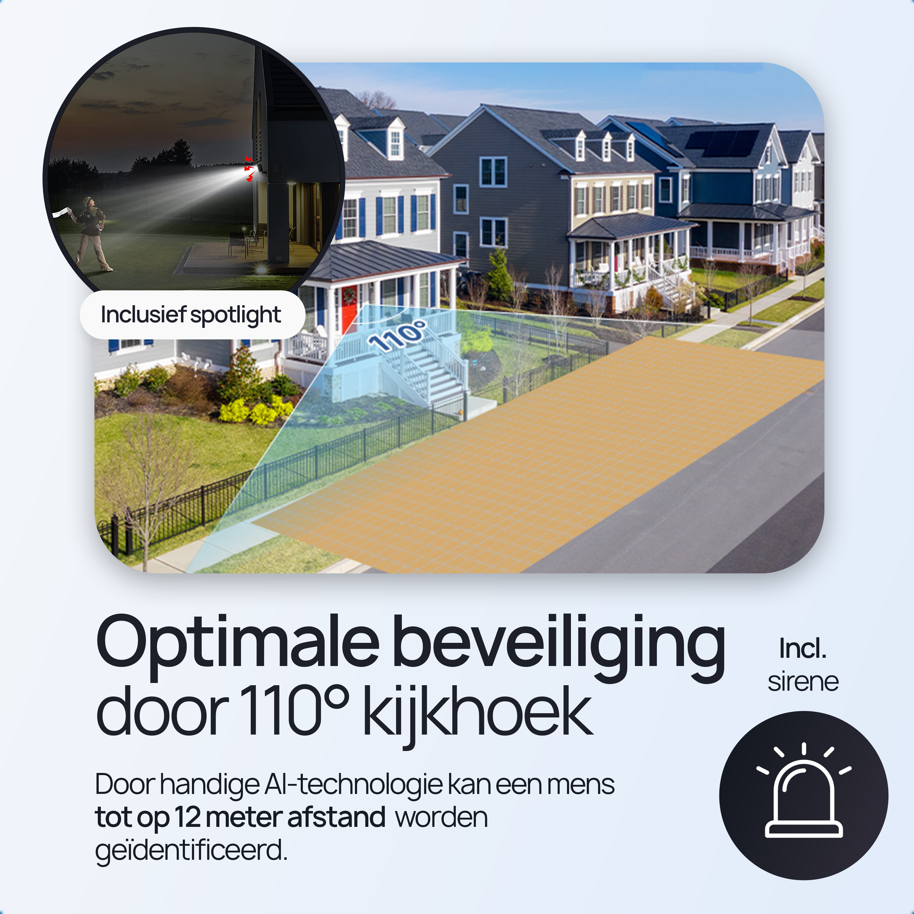 Protectly Beveiligingscamera Draadloos – 2K - Siltcon