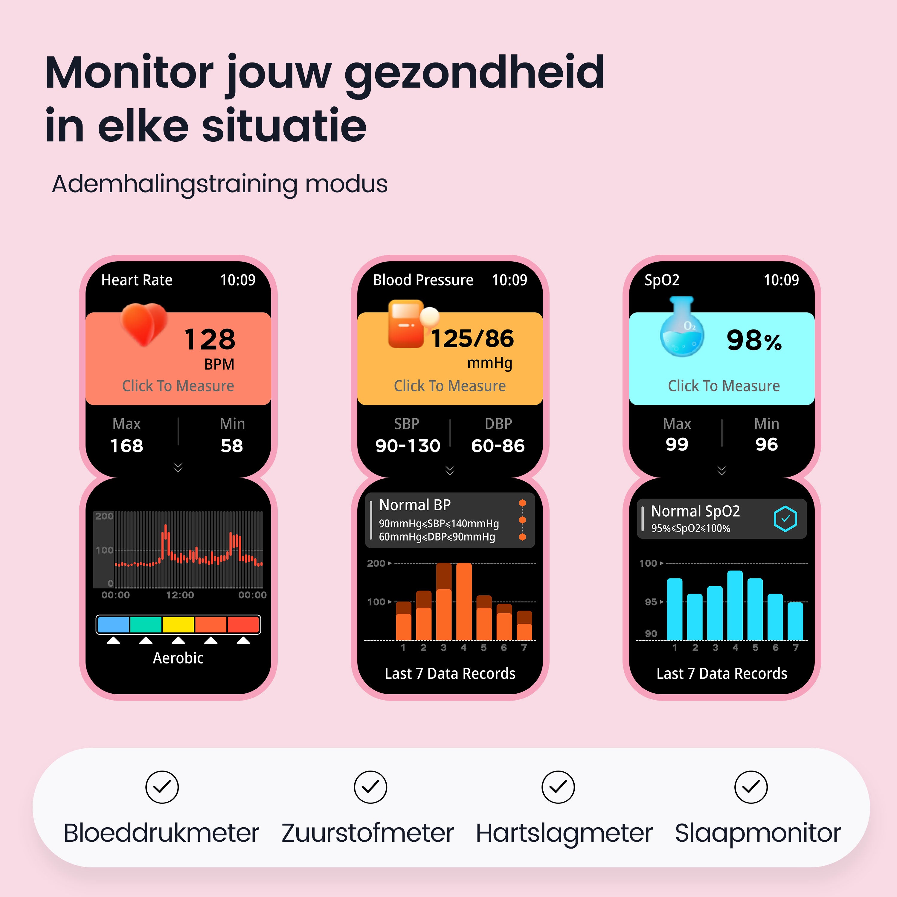 Siltcon Seréa Smartwatch Dames - Zwart