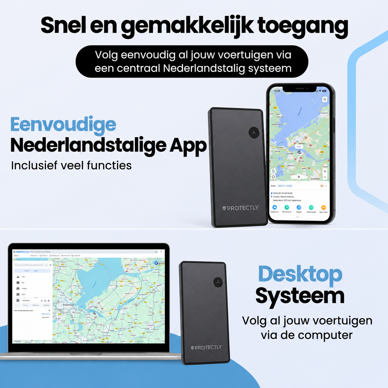 Protectly® GPS-Tracker 10 Jahre ohne Abonnement – Bis zu 5 Jahre Akkulaufzeit
