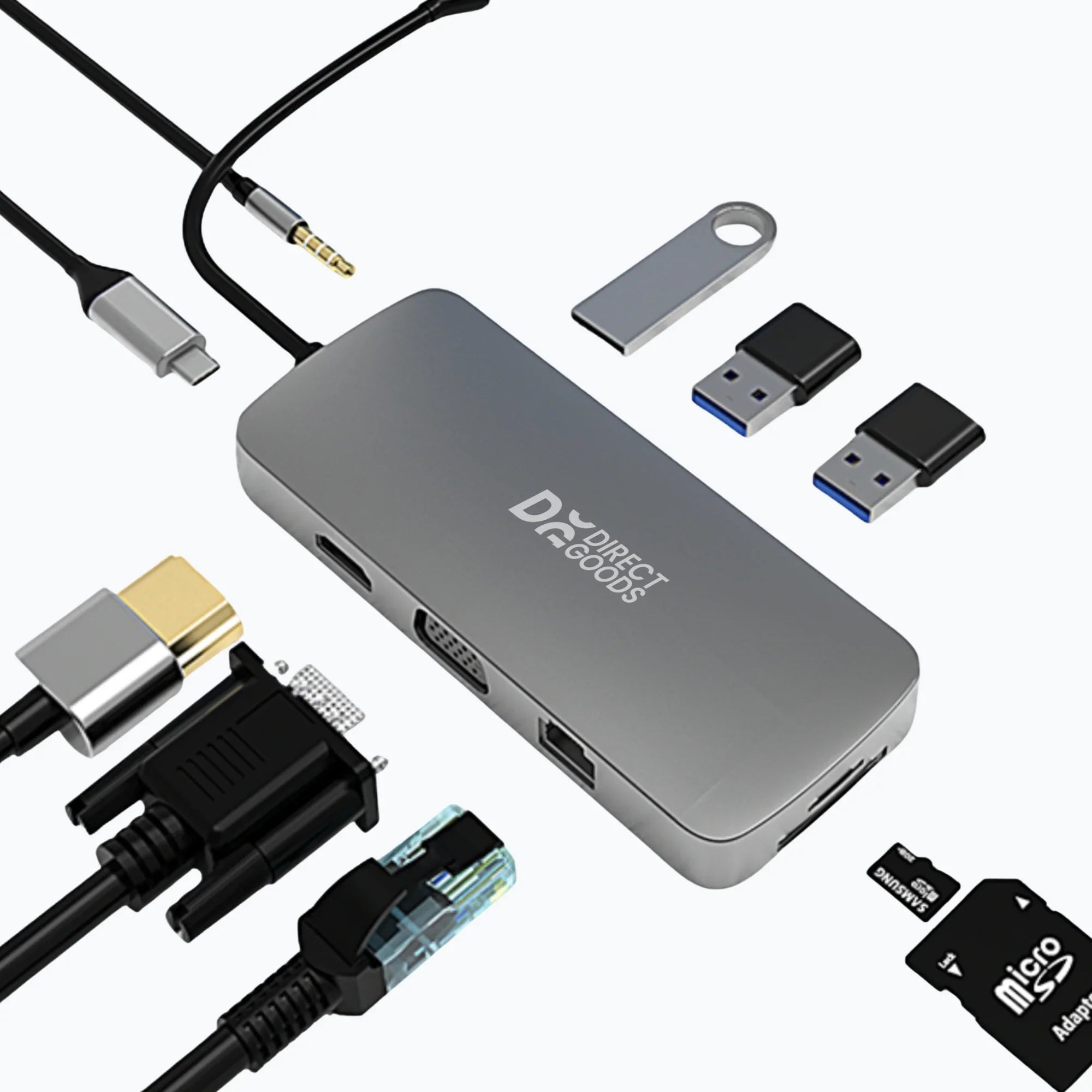Siltcon 10-in-1 USB-C Hub voor Laptop - Siltcon