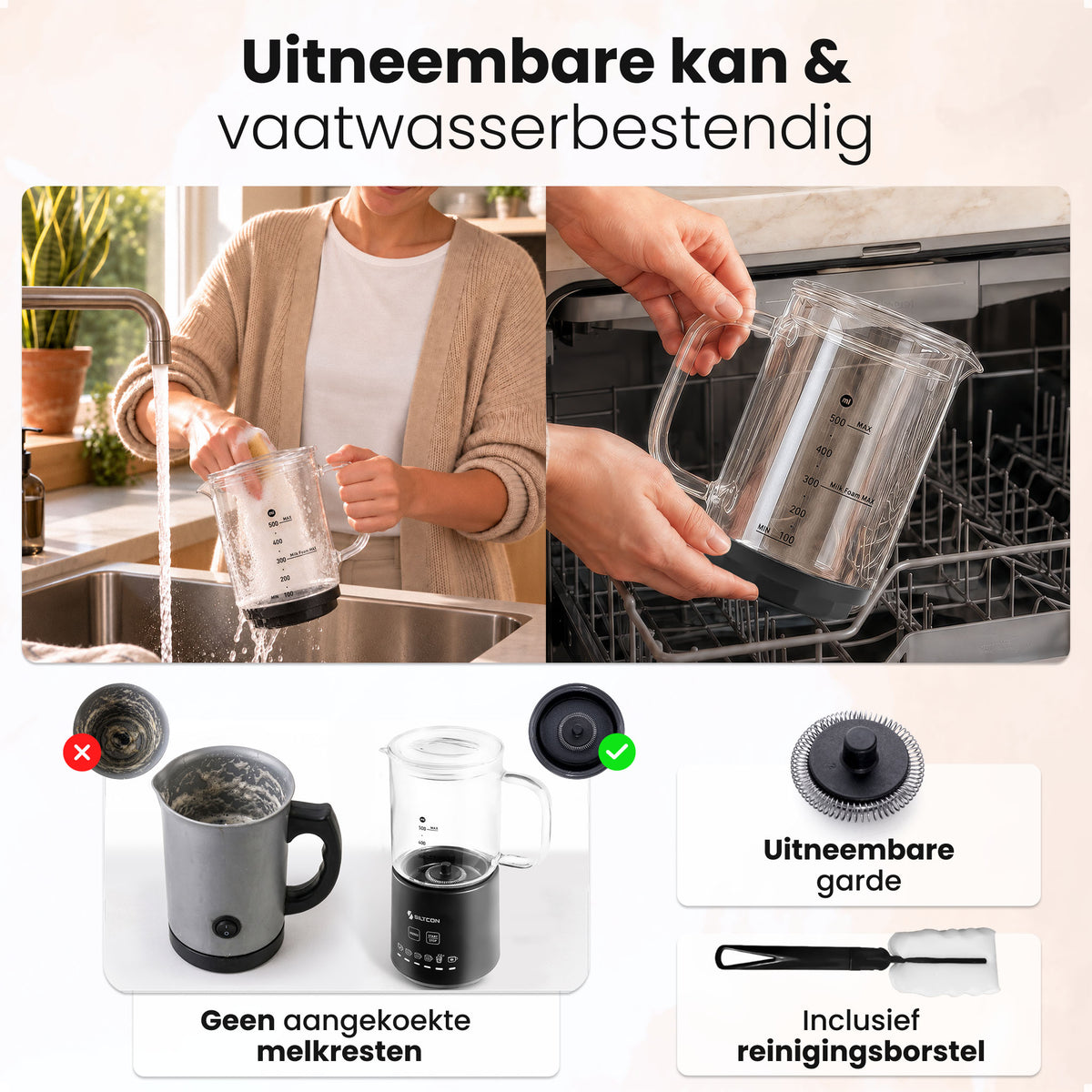 Siltcon® Melkopschuimer