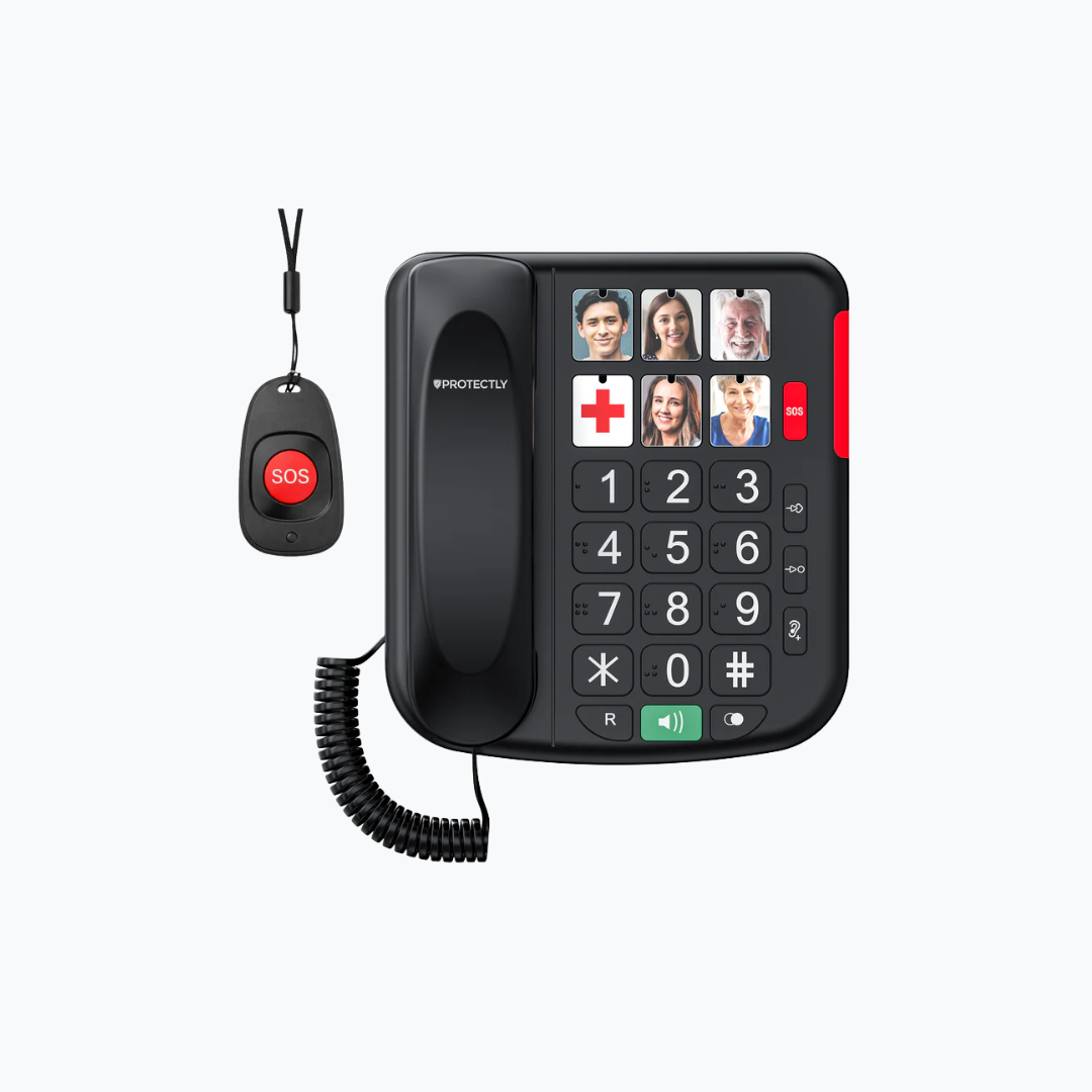 Protectly Senioren Telefoon - SOS knop & hanger