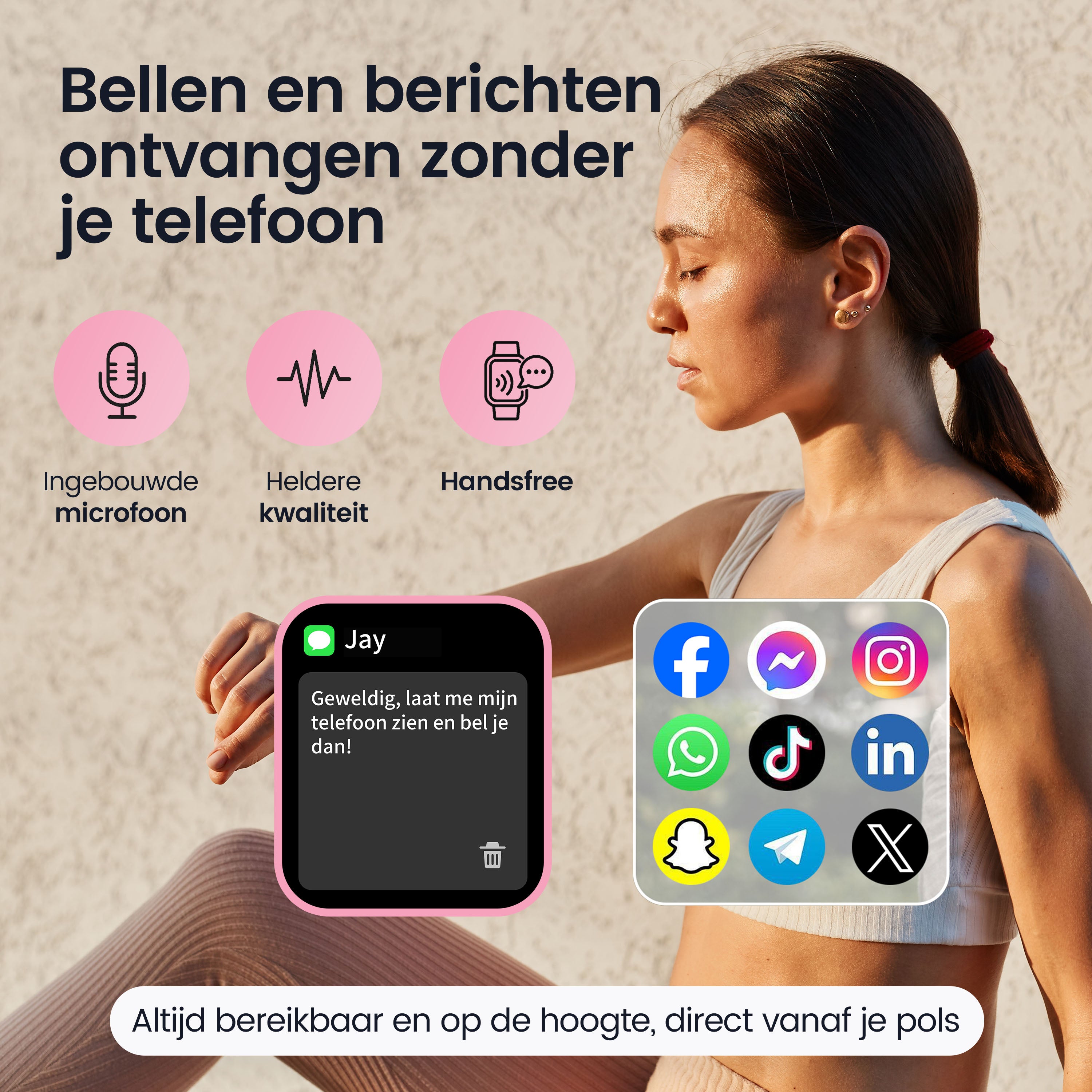 Siltcon Seréa Smartwatch Dames - Zilver