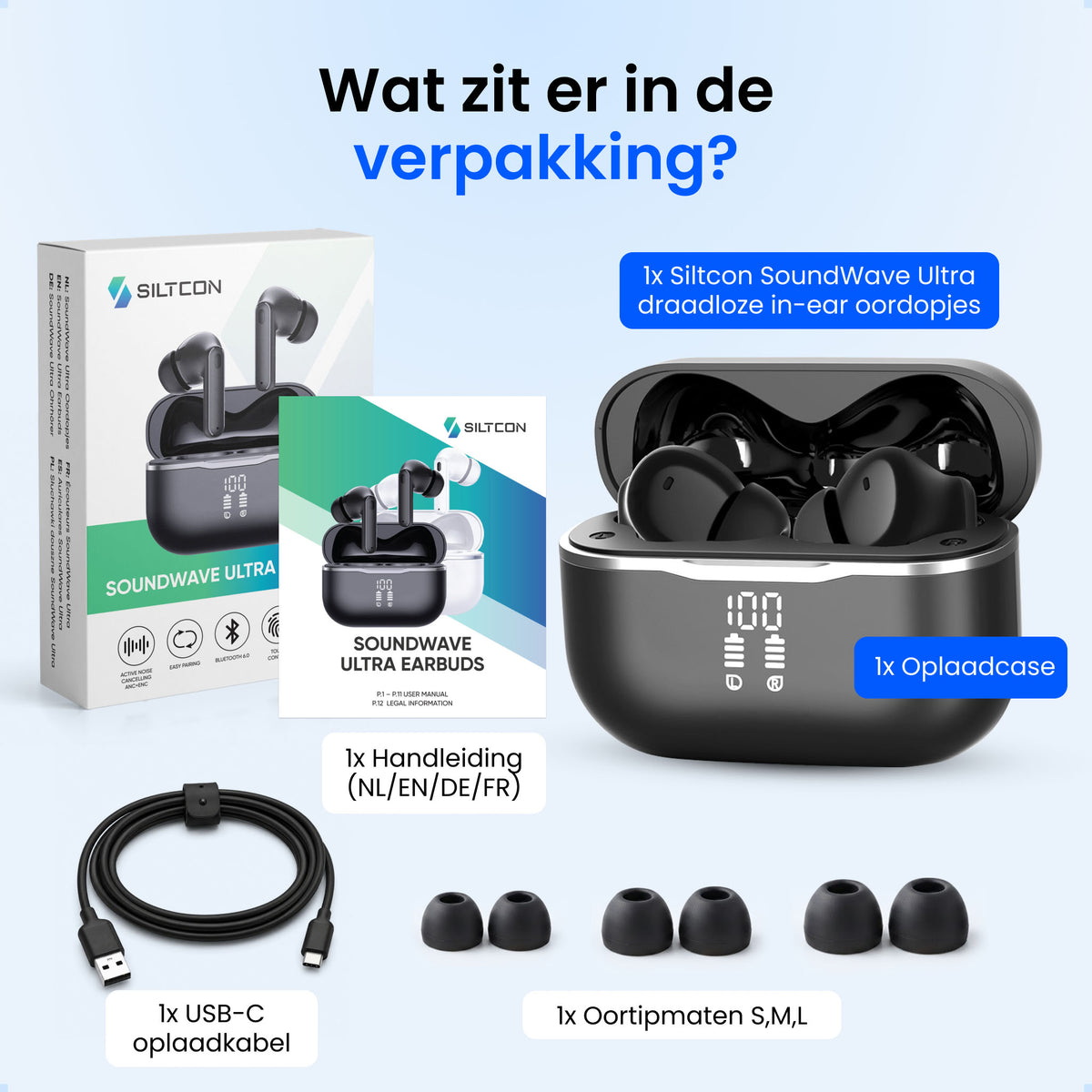 Siltcon® SoundWave Ultra - Zwart