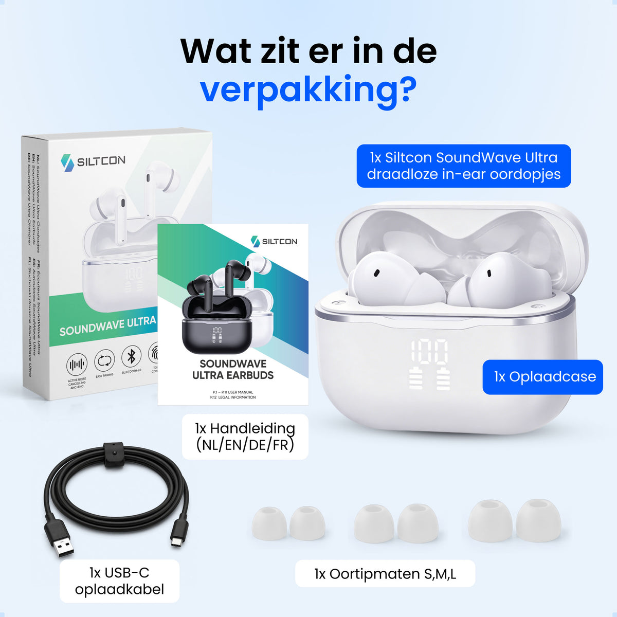 Siltcon® SoundWave Ultra - Wit