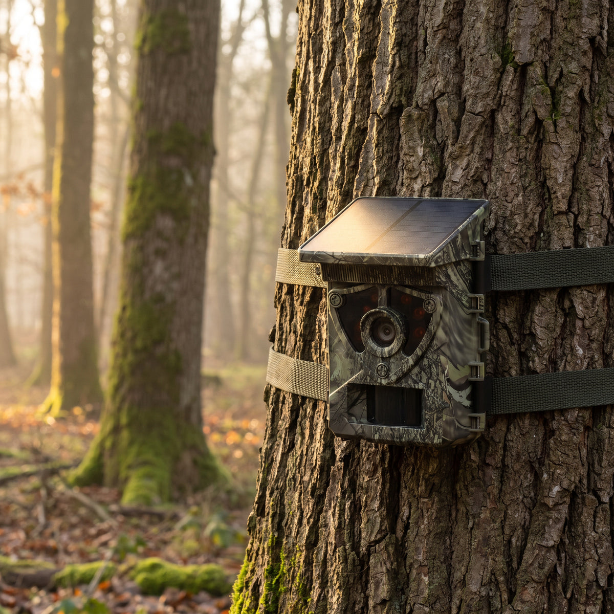 Siltcon® Wildkamera mit Solarpanel 8K