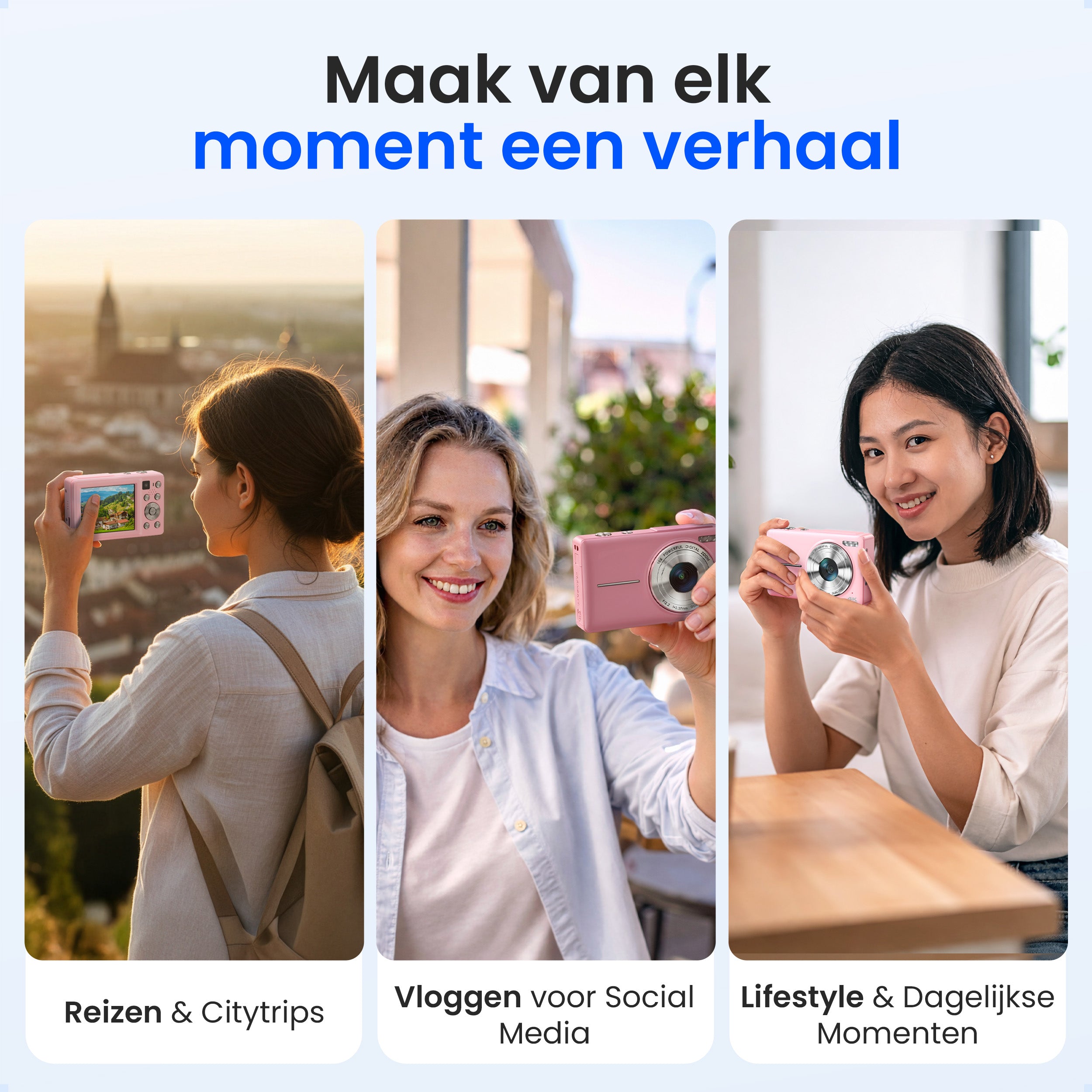 Siltcon Digitalkamera - 4K Rosa