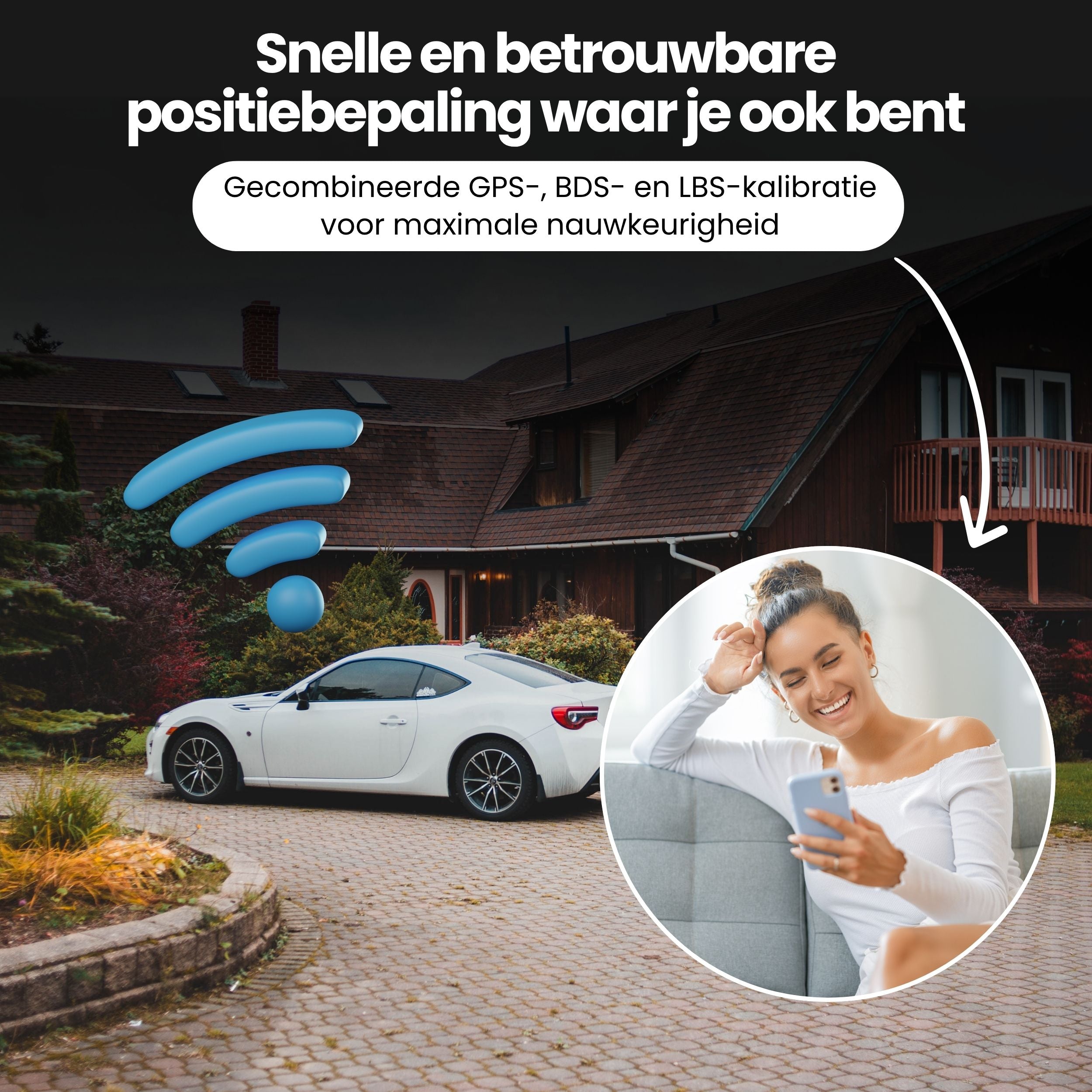 Protectly OBD GPS Tracker – Zonder Abonnement – 4G Tracking Auto - Siltcon