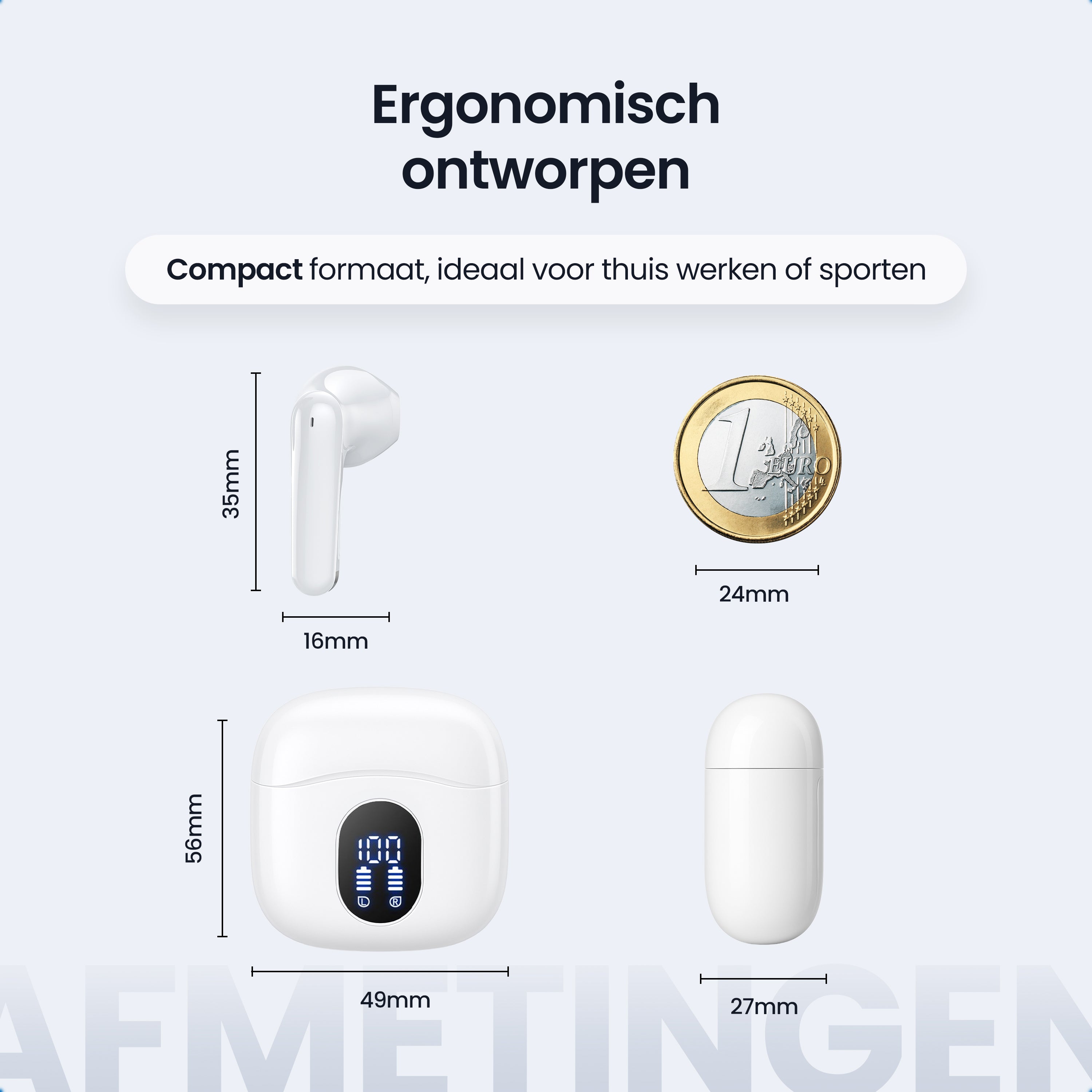 Siltcon Soundwave Pro 4 – Bluetooth 5.4 – Noise Cancelling - Wit - Siltcon