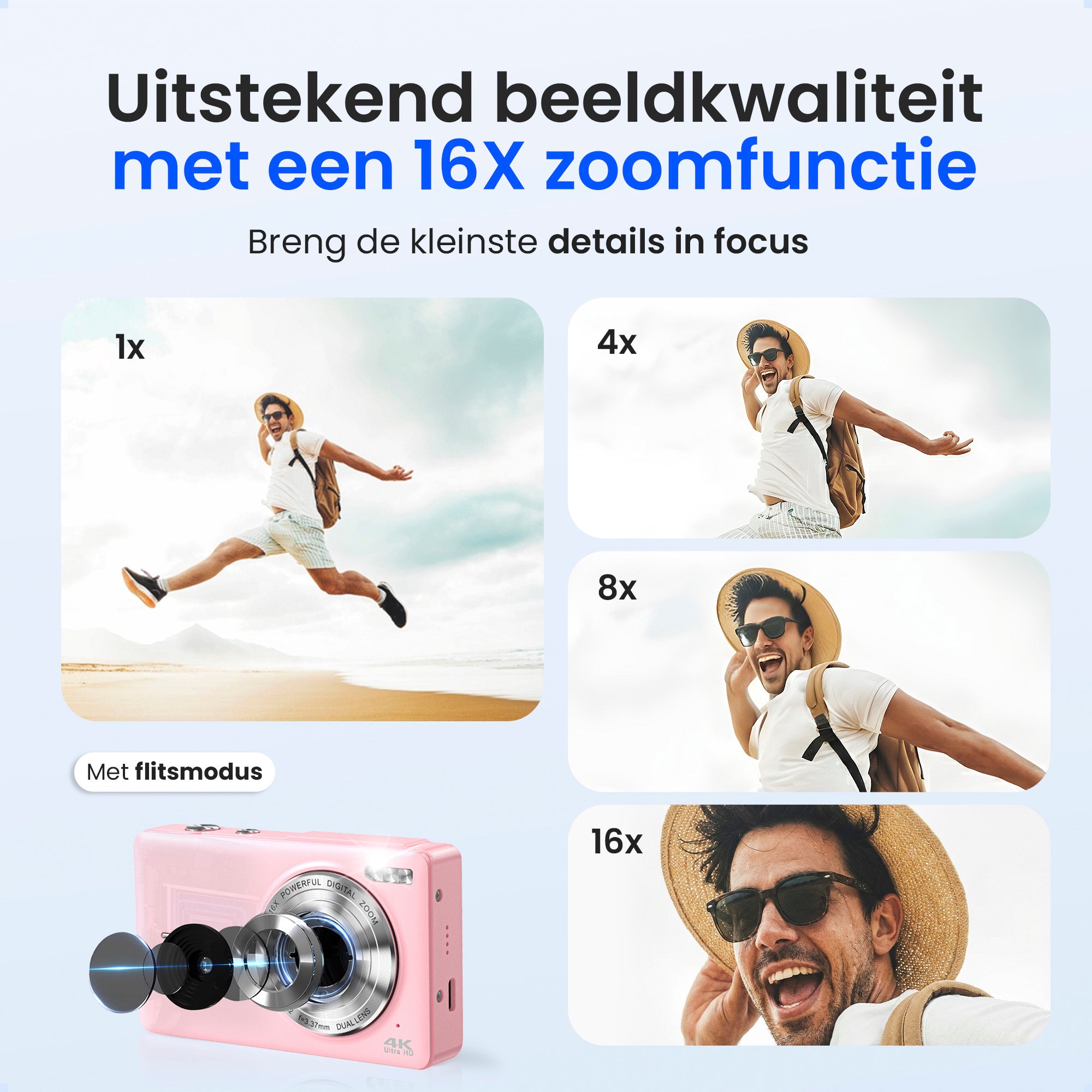 Siltcon Digitalkamera - 4K Rosa