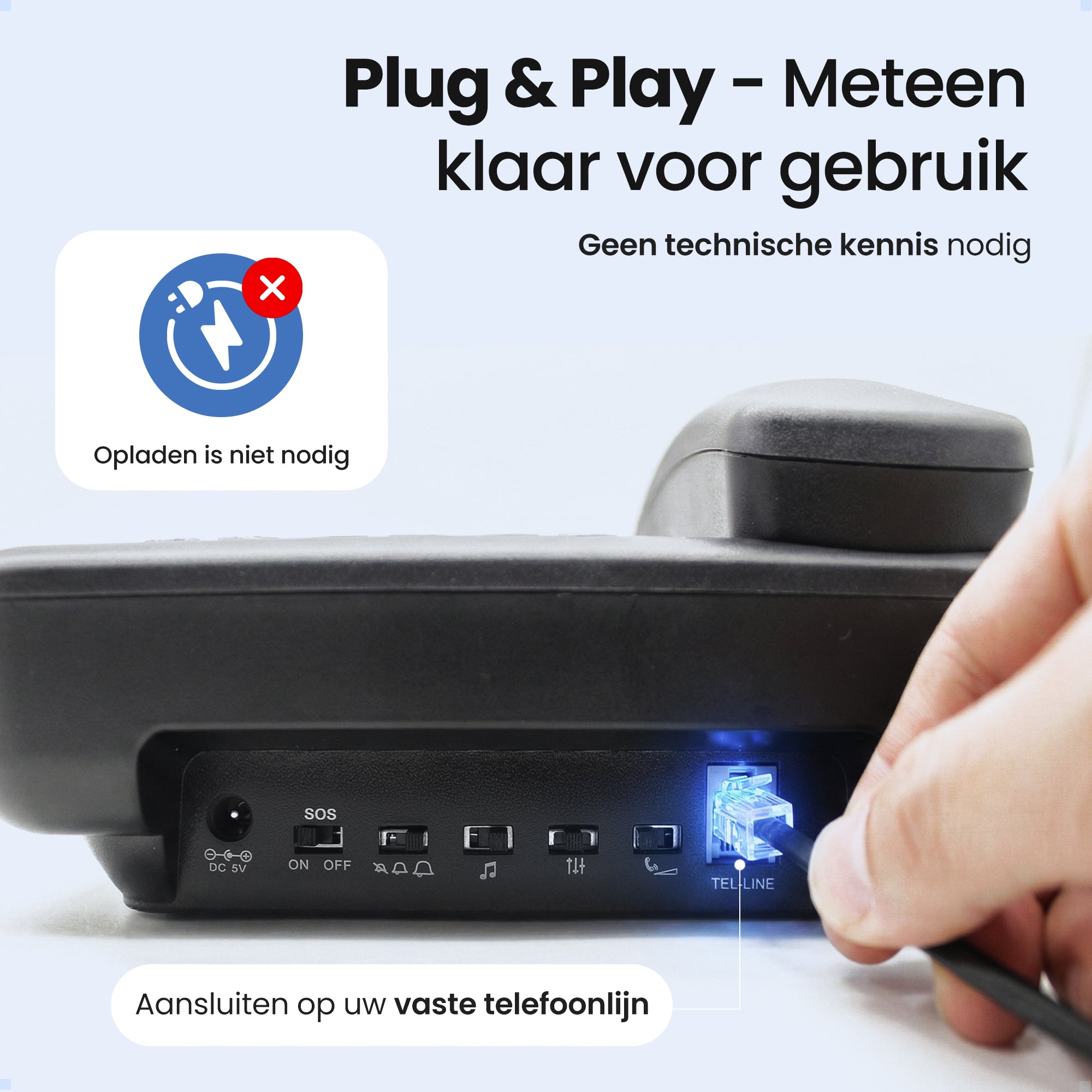 Protectly Senioren-Telefon - SOS-Notruftaste