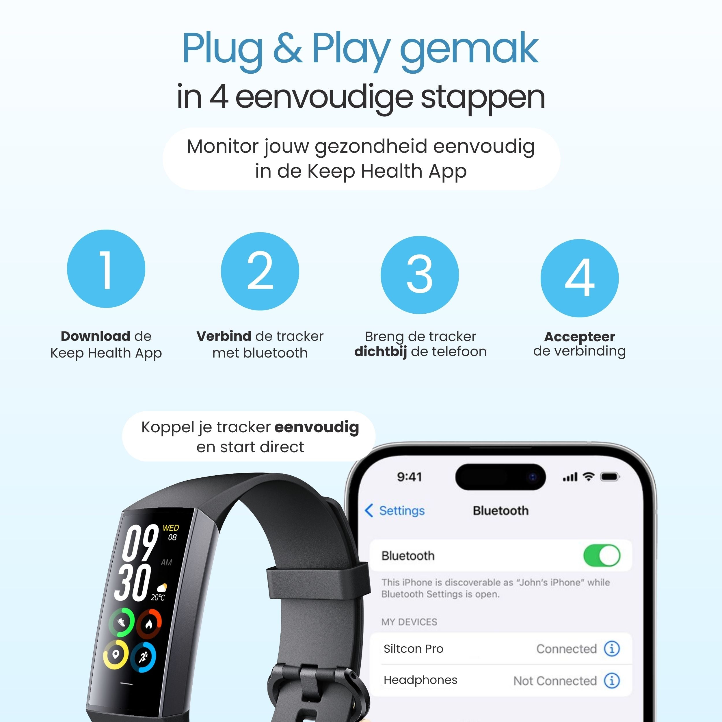 Siltcon® Aktivitätstracker Pro - Unisex