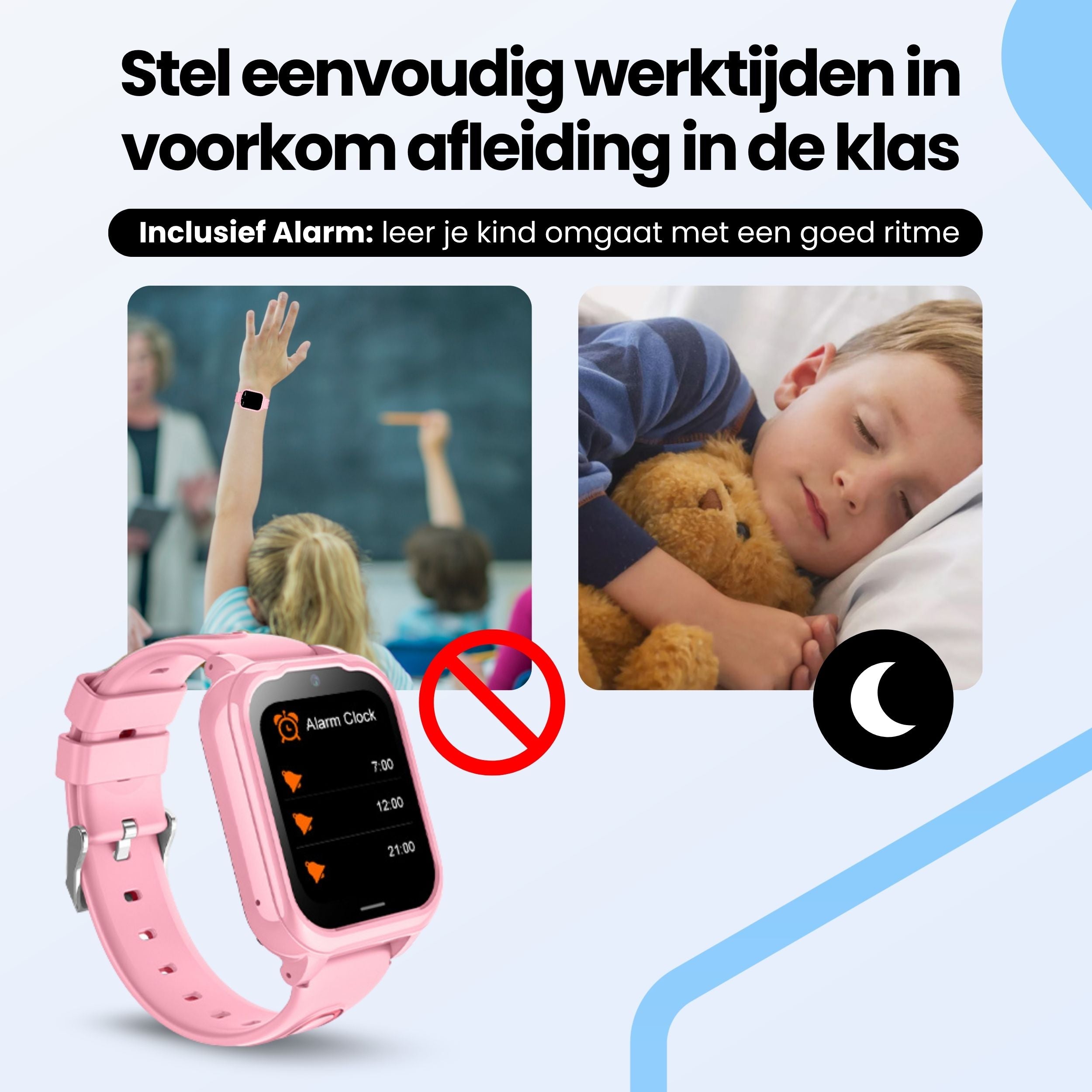 Protectly Kids Smartwatch – GPS horloge kinderen – Smartwatch kind met bellen - Roze - Siltcon