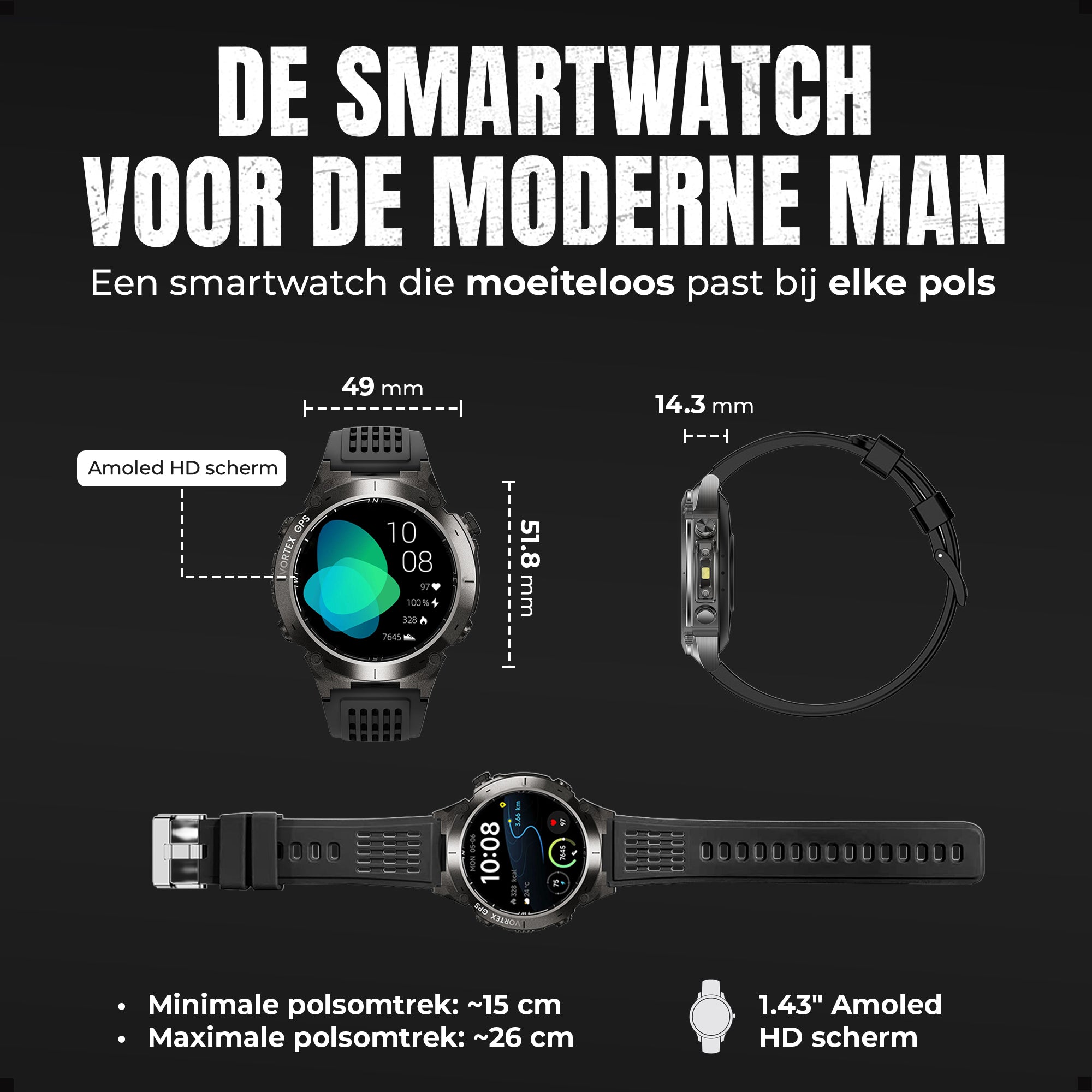Siltcon® Vortex GPS Smartwatch