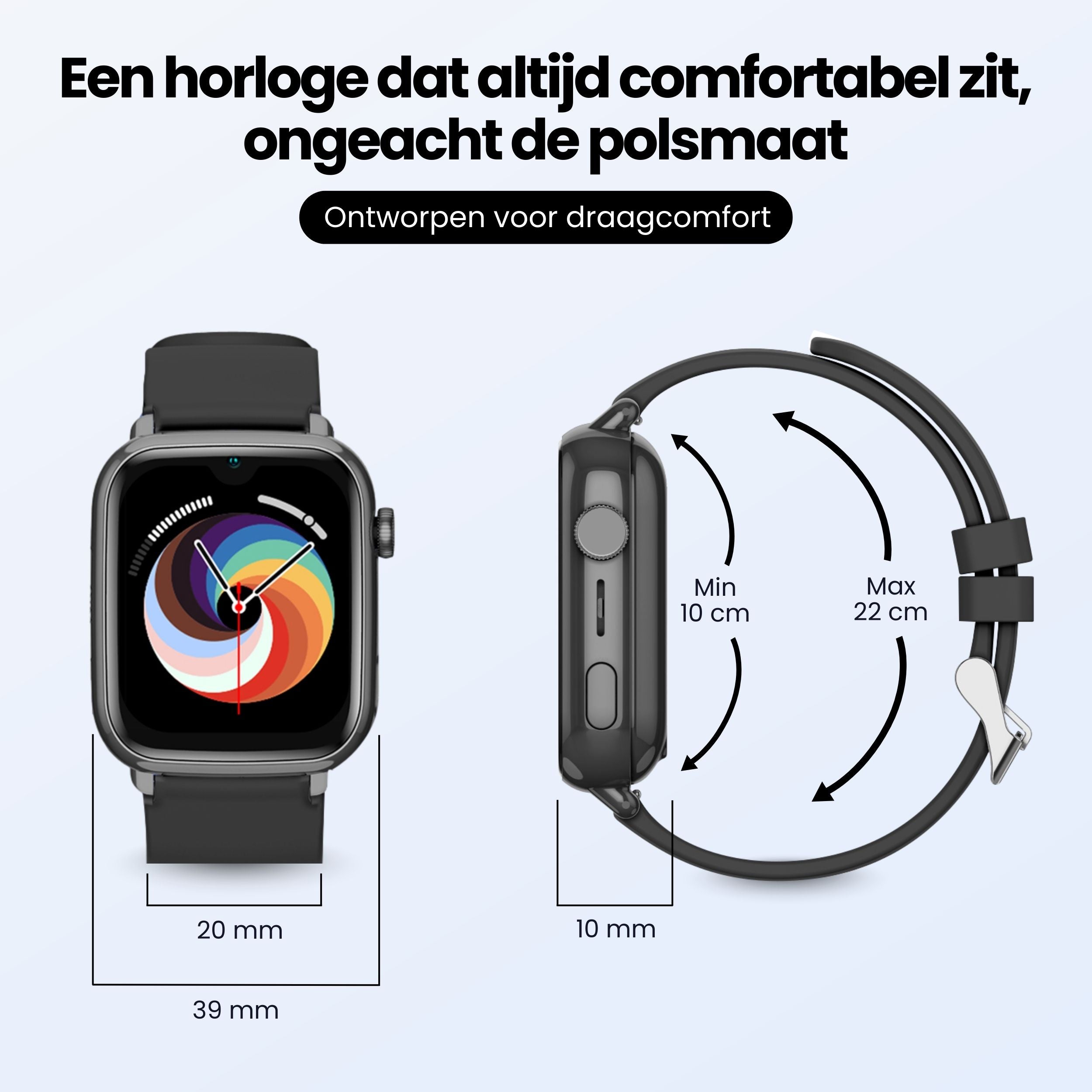 Protectly Kinder GPS Horloge – Smartwatch kind met bellen – GPS & SOS - Siltcon