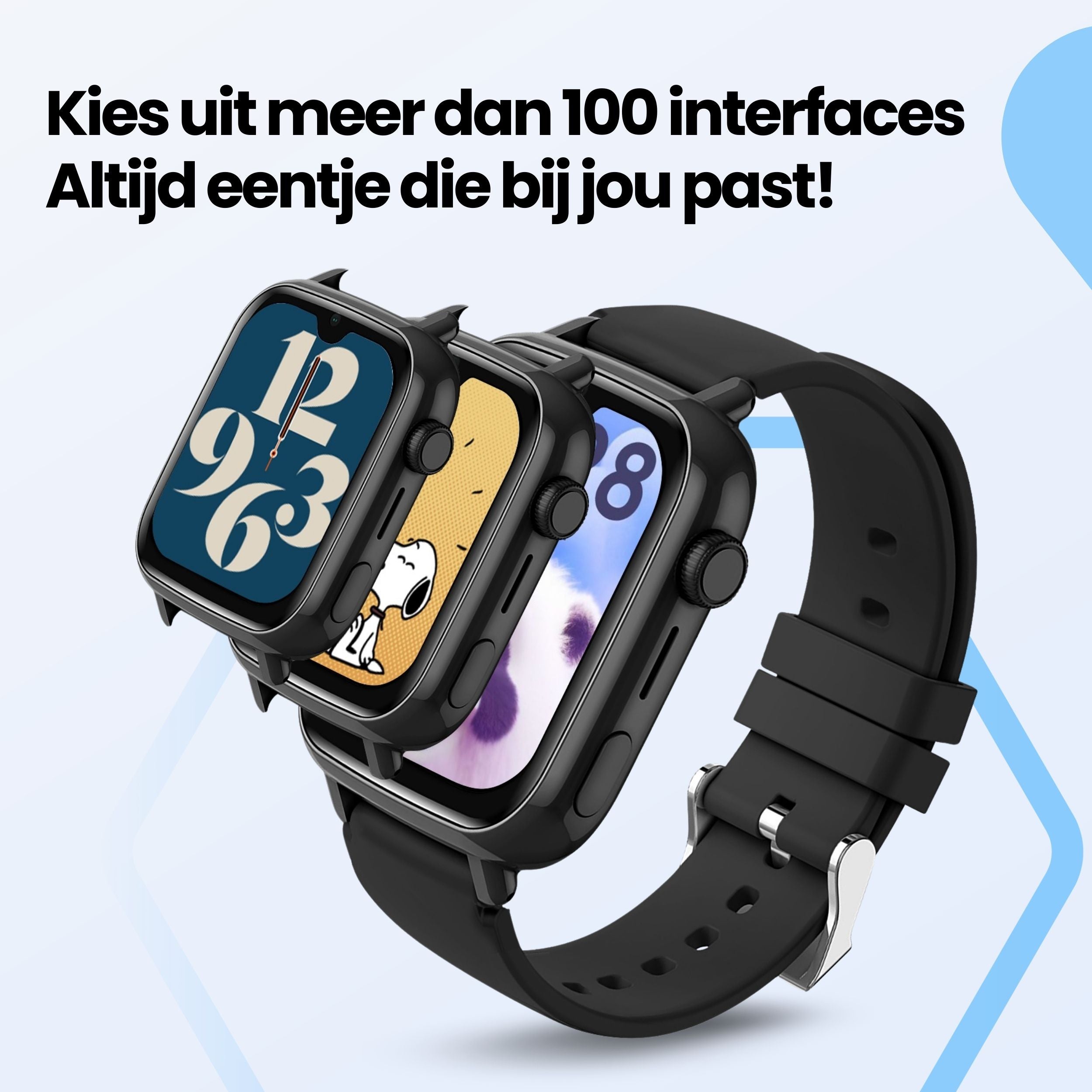 Protectly Kinder GPS Horloge – Smartwatch kind met bellen – GPS & SOS - Siltcon