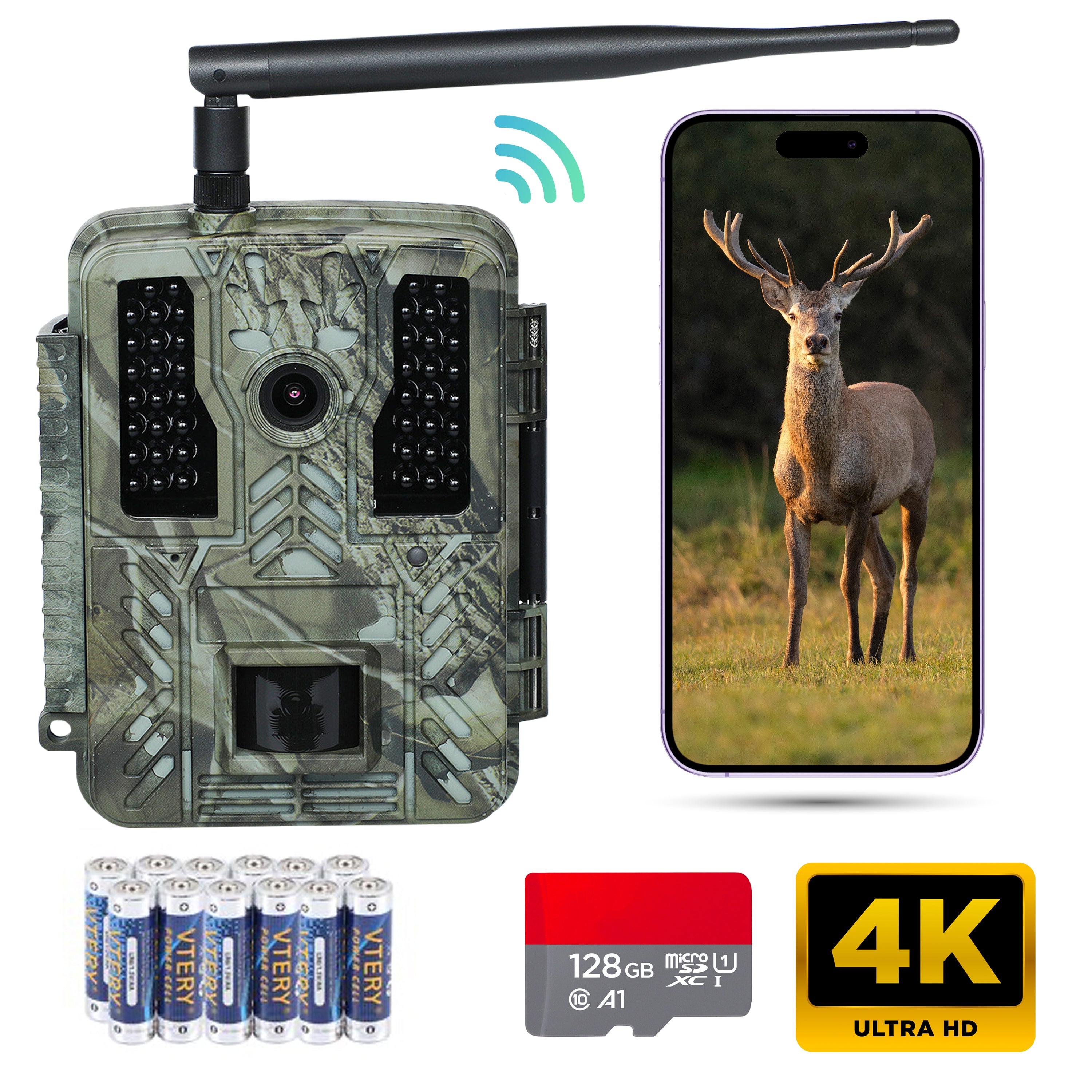 Siltcon Wildcamera Met Nachtzicht en Wifi 128GB - Siltcon