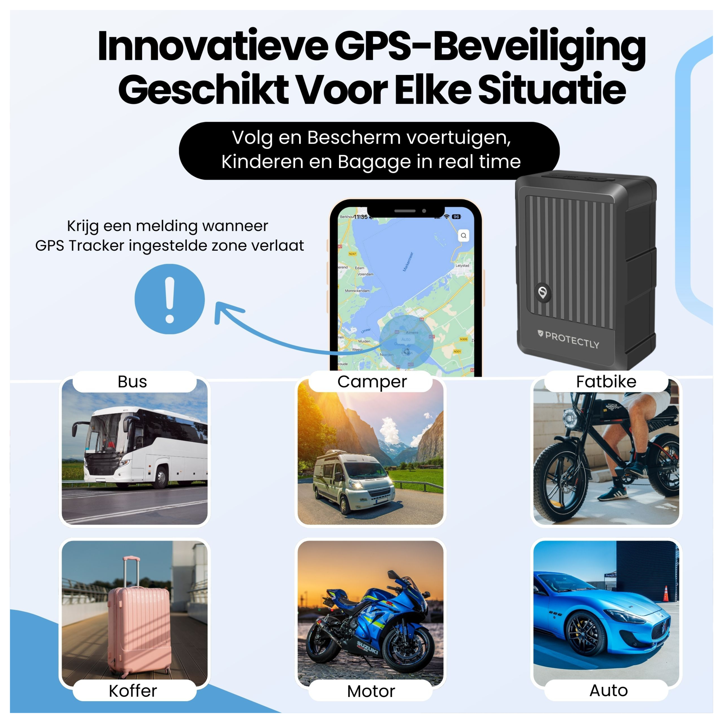 Protectly GPS Tracker Zonder Abonnement - Siltcon