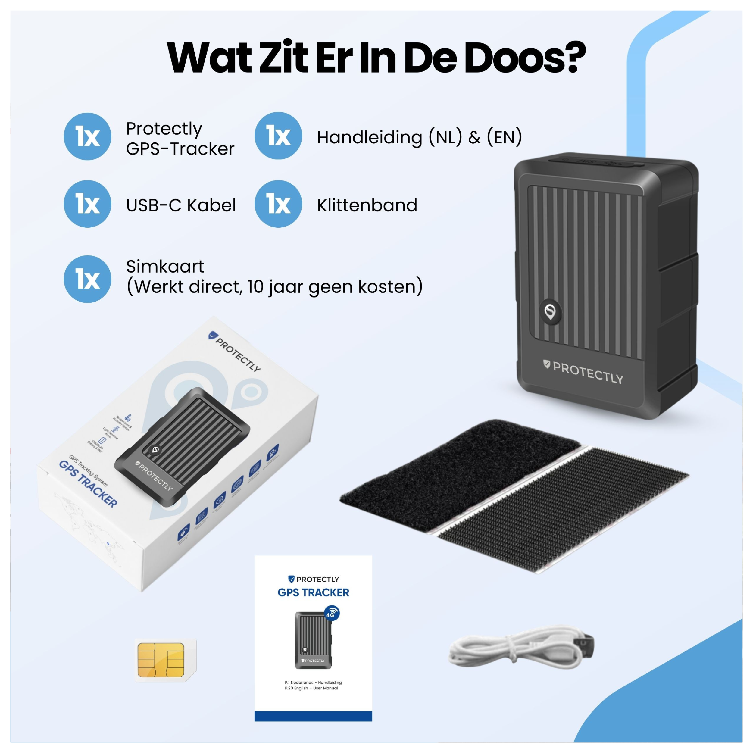 Protectly GPS Tracker Zonder Abonnement - Siltcon