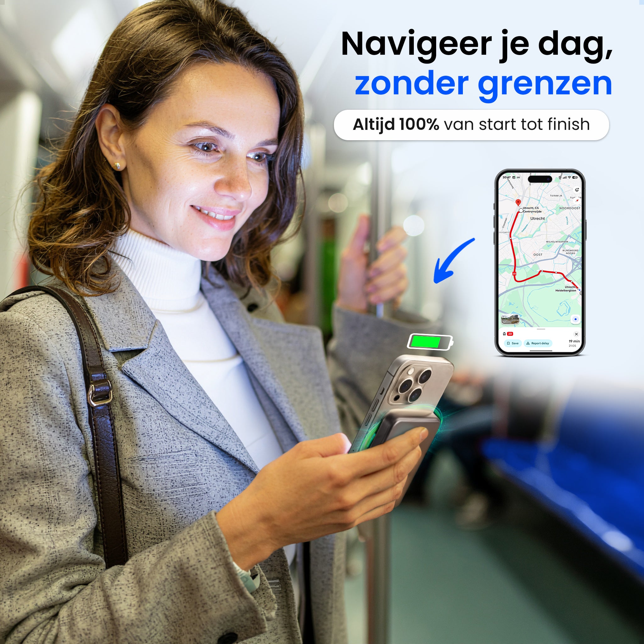 Siltcon® Kabellose Powerbank 10000 mAh