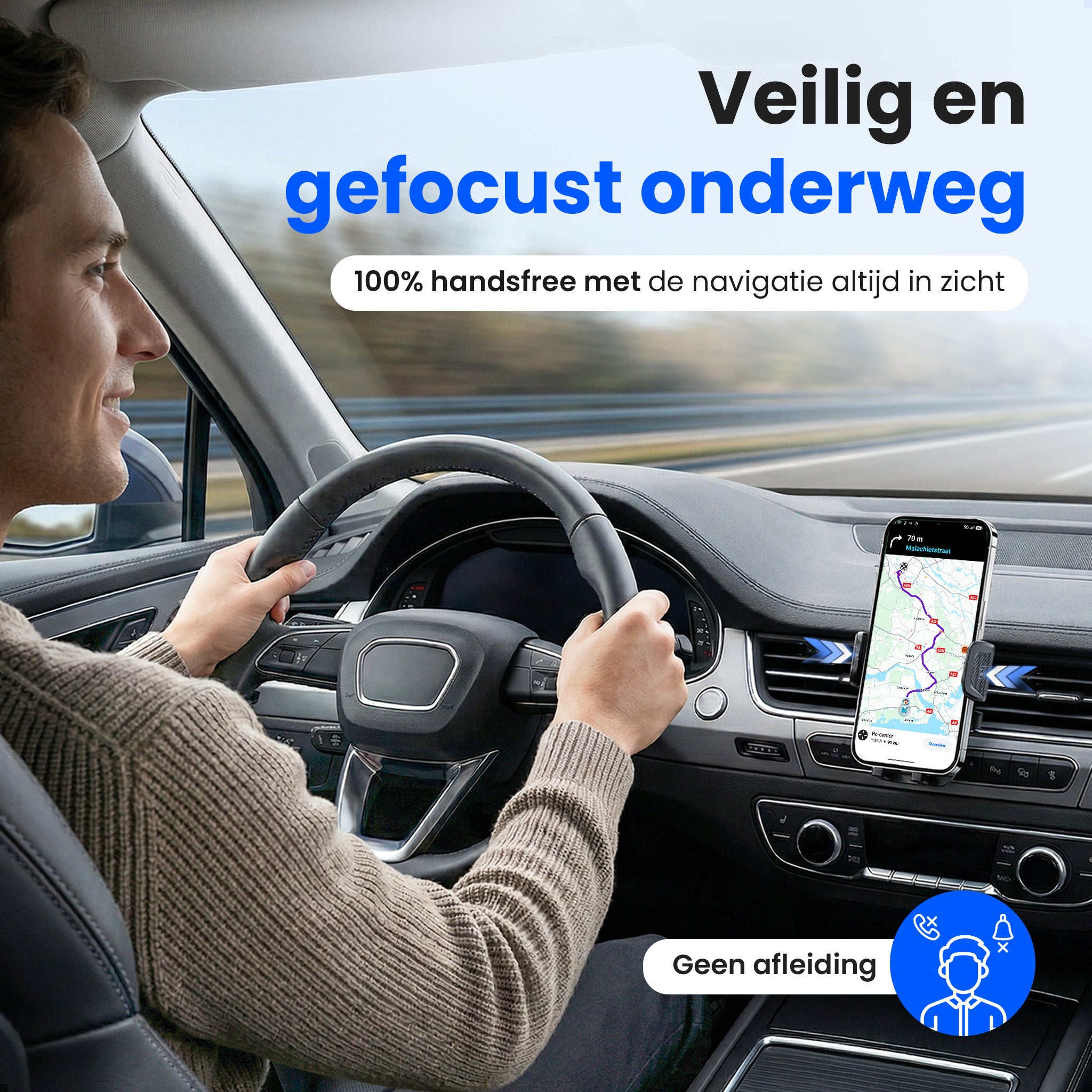Siltcon® Telefoonhouder Auto Ventilatie