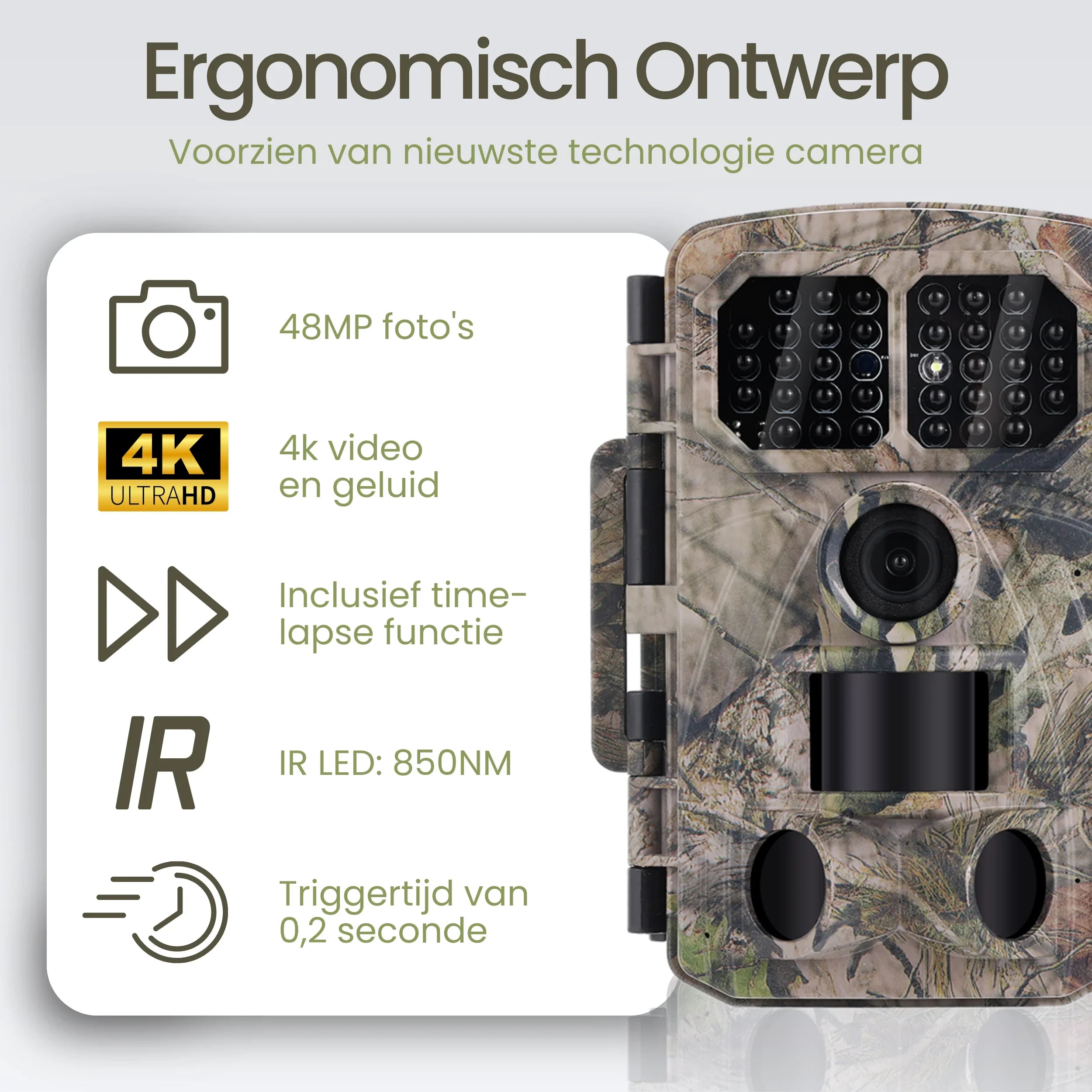 Siltcon Wildcamera met Nachtzicht – 4K - Siltcon