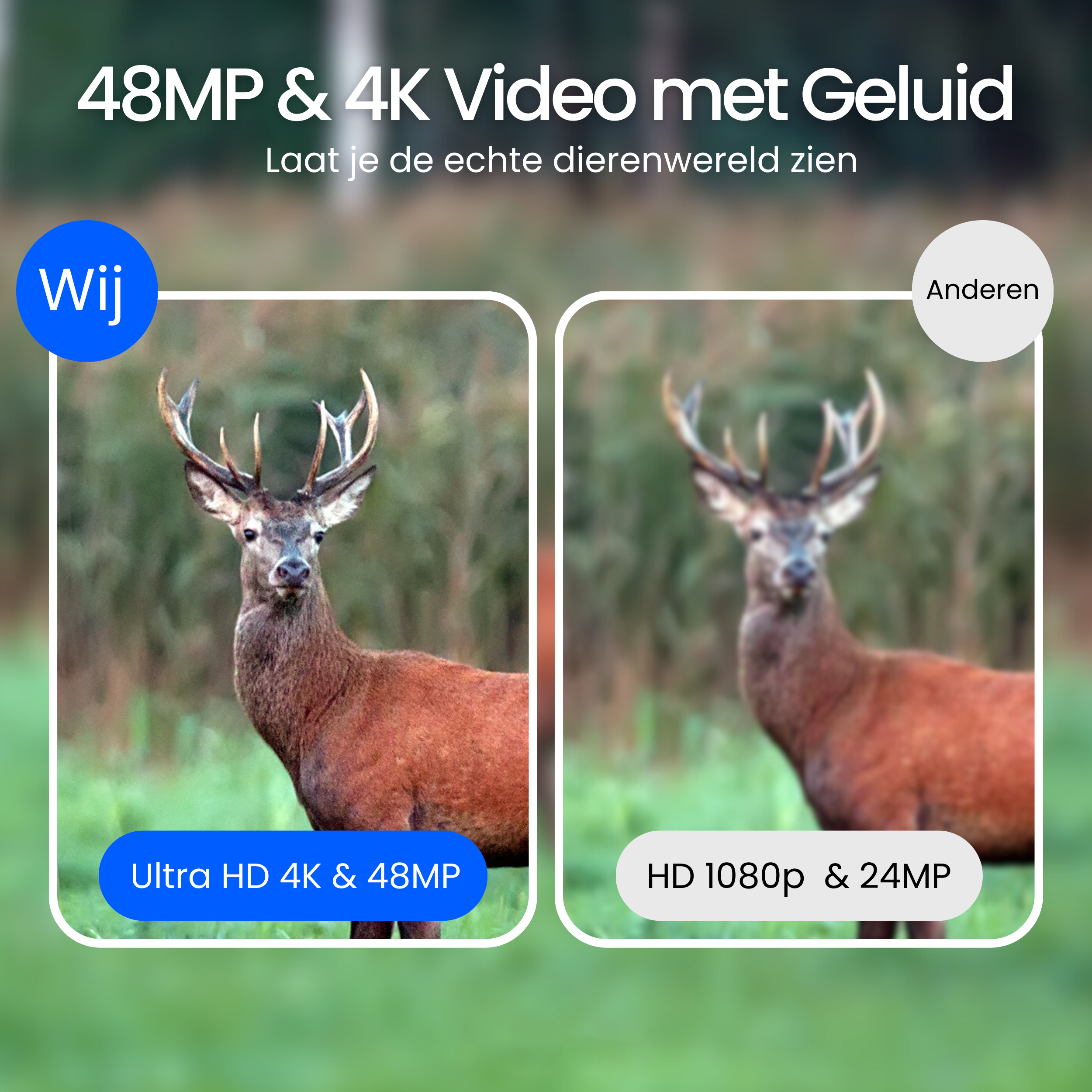 Siltcon Wildcamera met Wifi – 4K - Siltcon