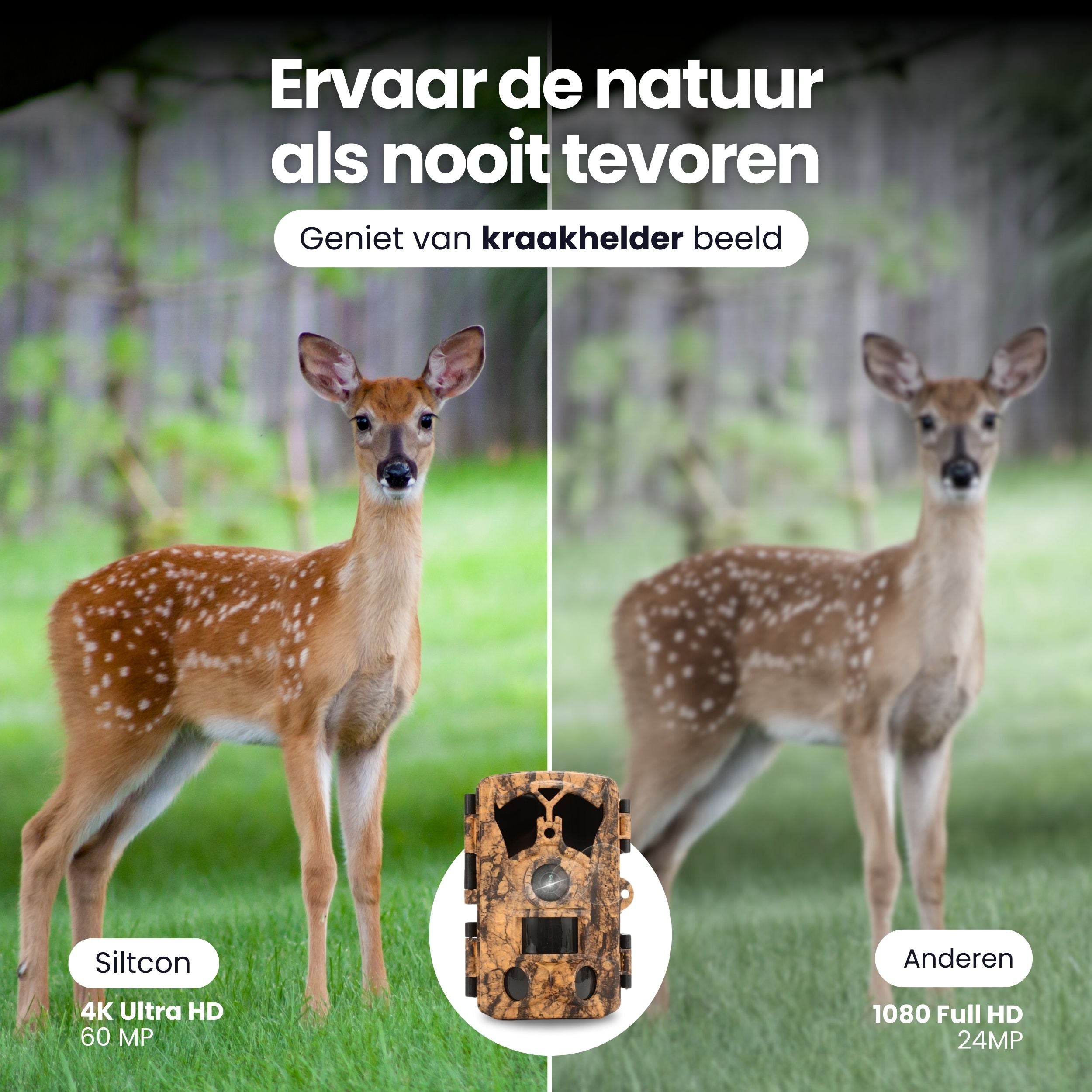 Siltcon Wildcamera voor Buiten – 4K Ultra HD - Siltcon